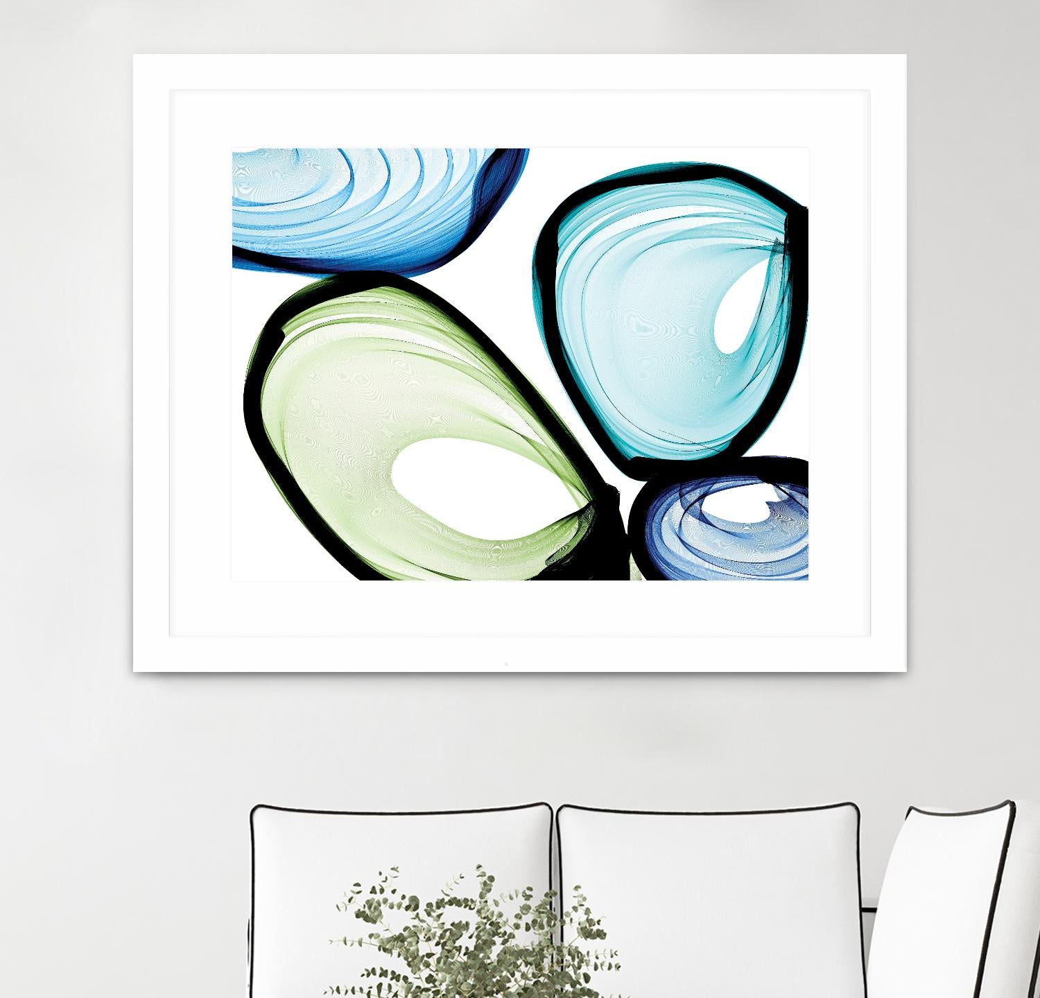 Only a Few VII by Irena Orlov on GIANT ART - turquoise abstract