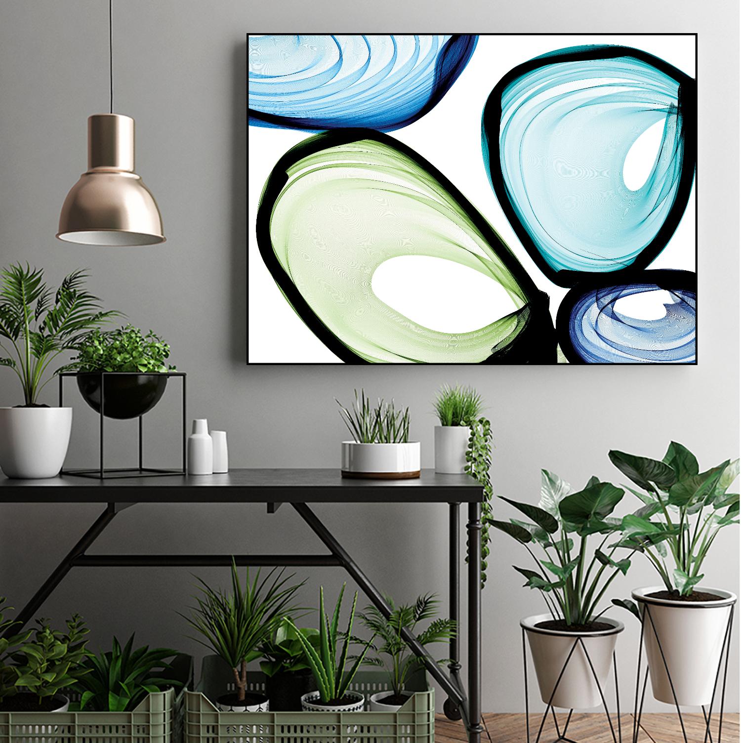 Only a Few VII by Irena Orlov on GIANT ART - turquoise abstract
