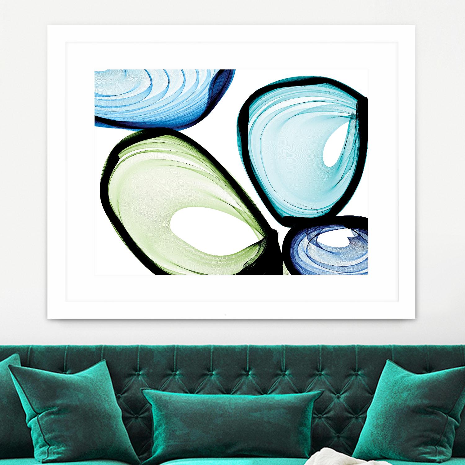 Only a Few VII by Irena Orlov on GIANT ART - turquoise abstract