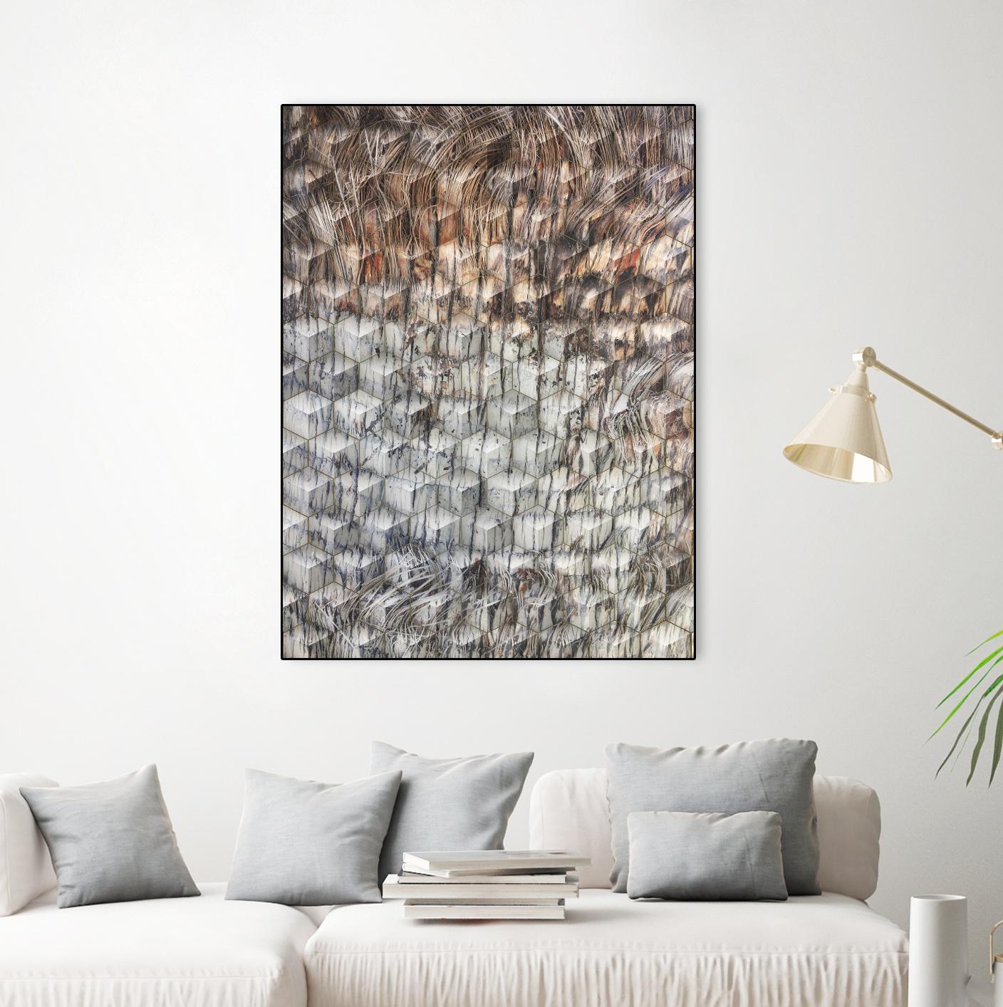 Geometric Shapes by Irena Orlov on GIANT ART - red abstract