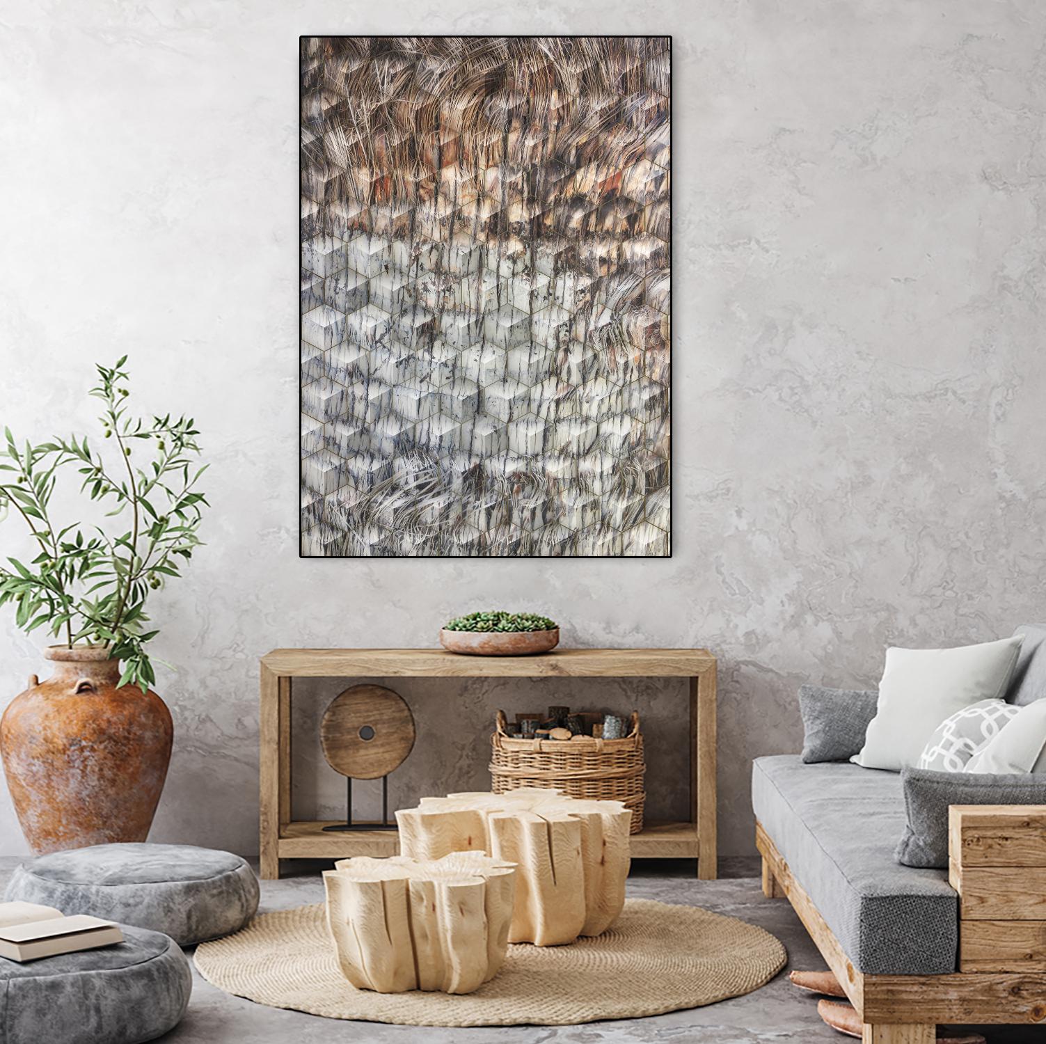 Geometric Shapes by Irena Orlov on GIANT ART - red abstract