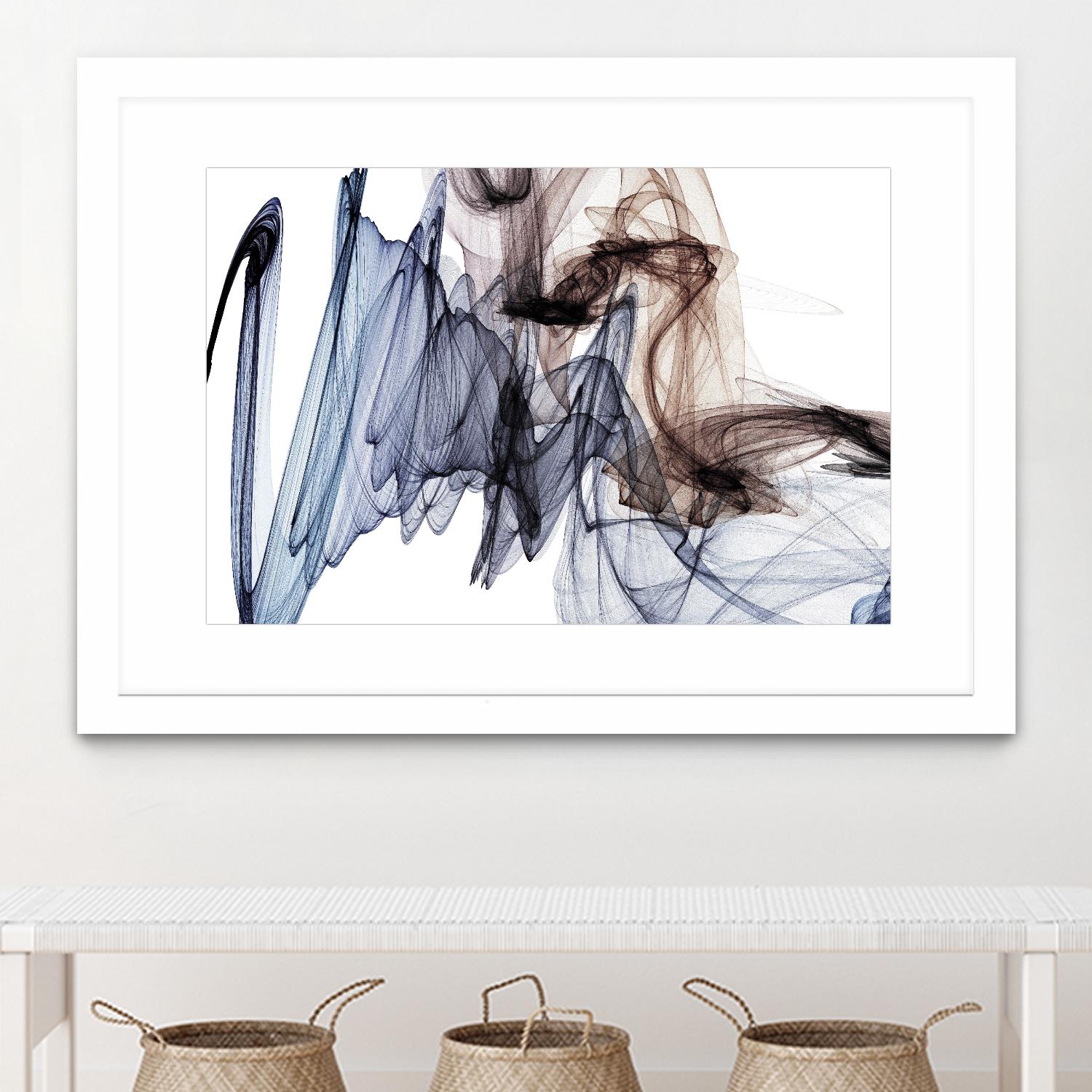 The Invisible World VI by Irena Orlov on GIANT ART - blue abstract