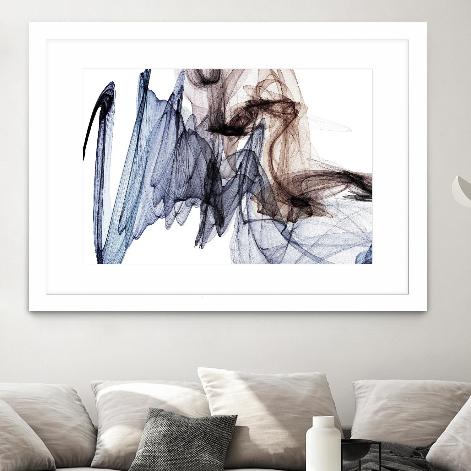 The Invisible World VI by Irena Orlov on GIANT ART - blue abstract
