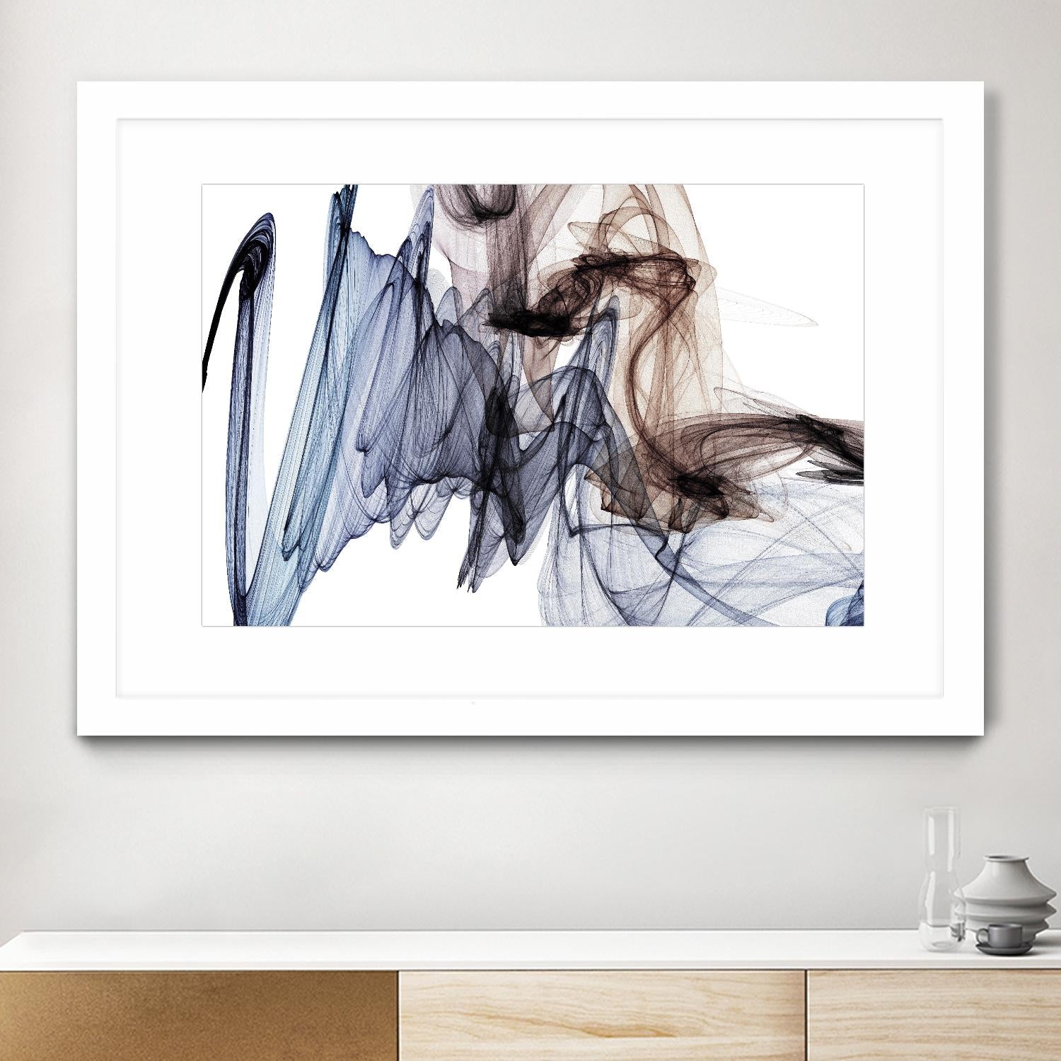 The Invisible World VI by Irena Orlov on GIANT ART - blue abstract