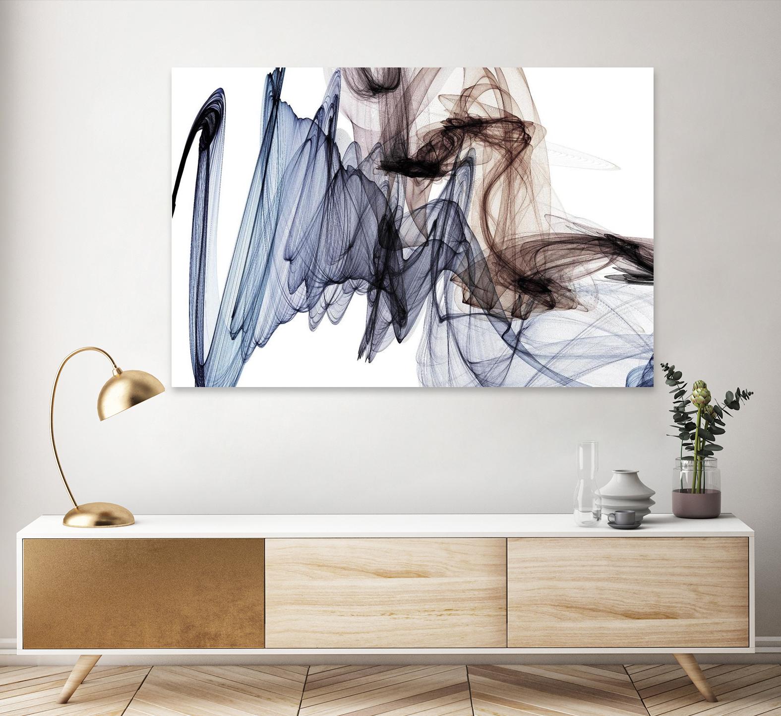 The Invisible World VI by Irena Orlov on GIANT ART - blue abstract