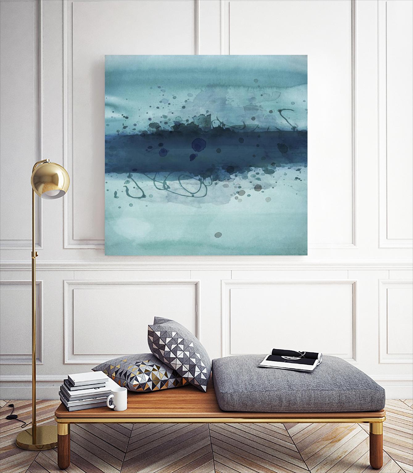 Into the Deep I by PI Studio on GIANT ART - blue abstract