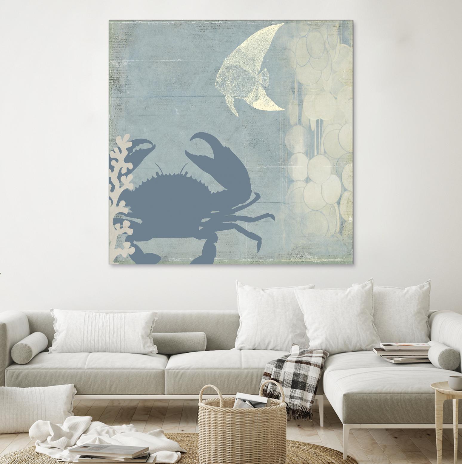 Ocean Life II by PI Studio on GIANT ART - beige nautical