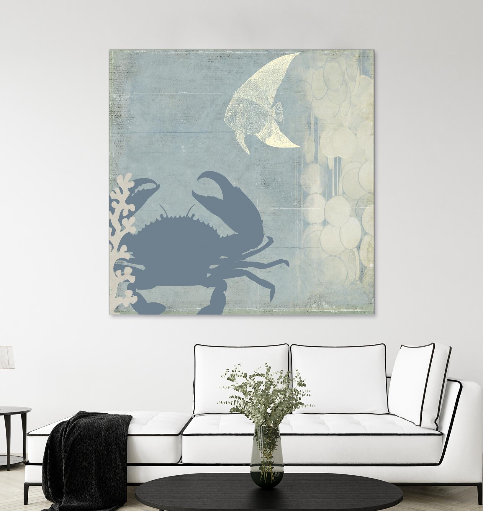 Ocean Life II by PI Studio on GIANT ART - beige nautical