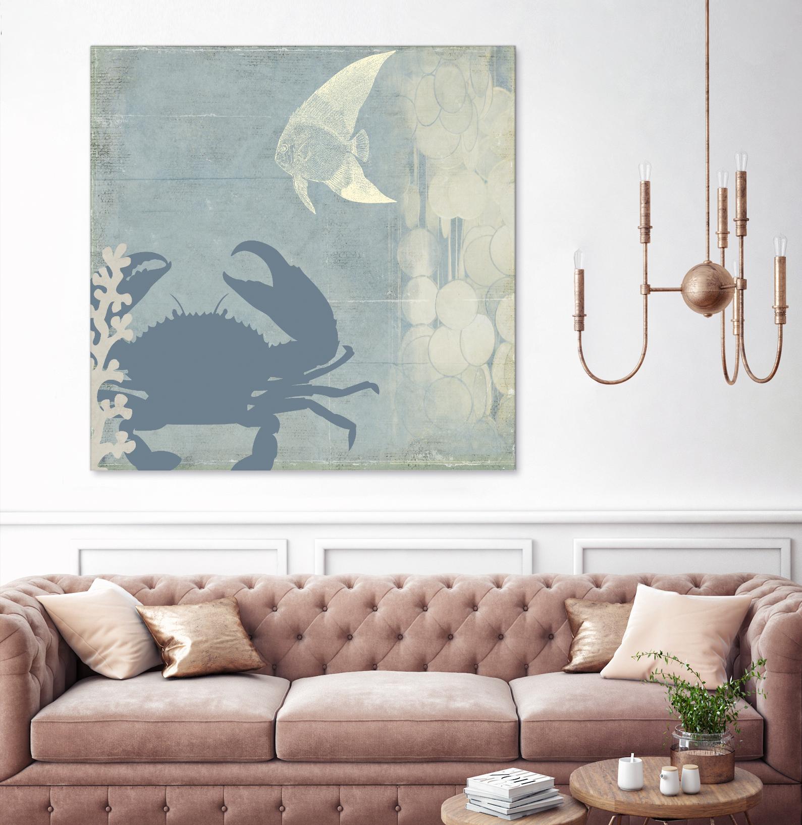 Ocean Life II by PI Studio on GIANT ART - beige nautical