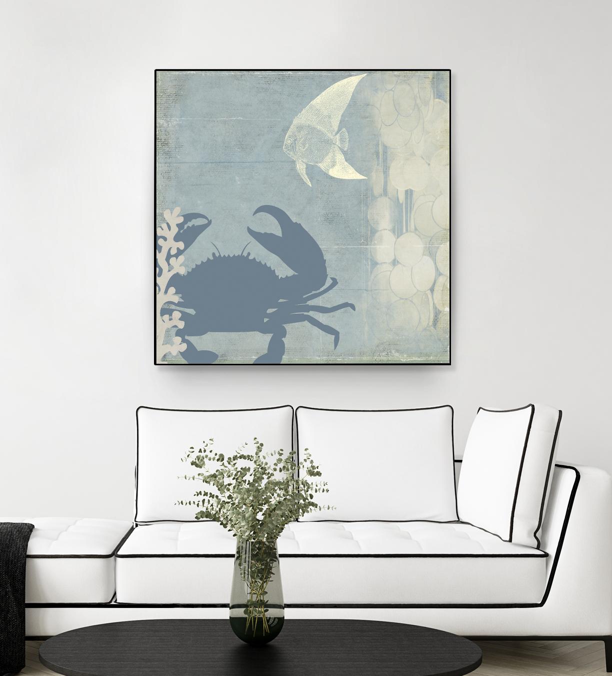 Ocean Life II by PI Studio on GIANT ART - beige nautical