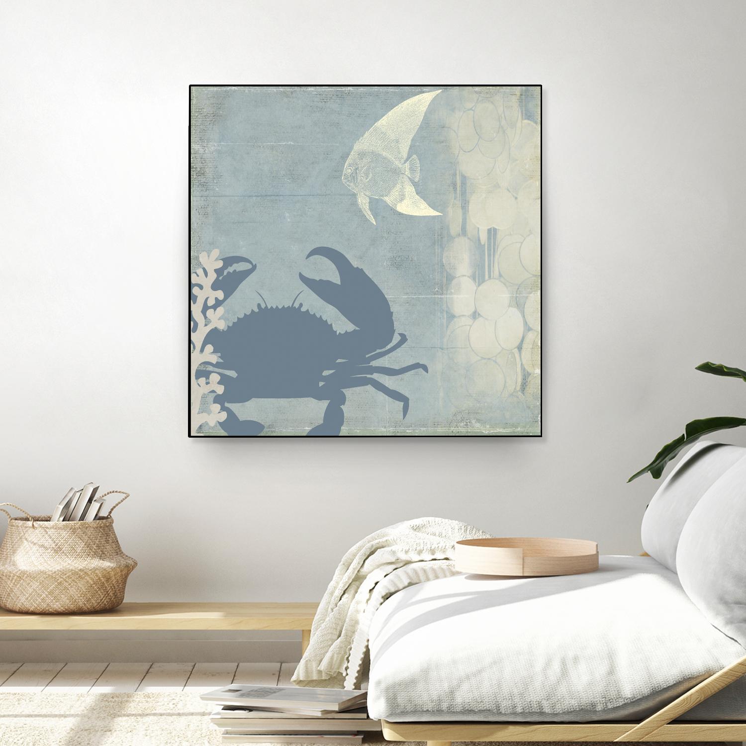 Ocean Life II by PI Studio on GIANT ART - beige nautical