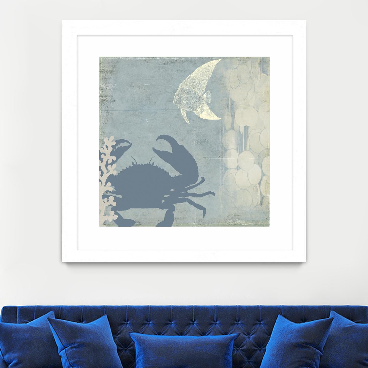 Ocean Life II by PI Studio on GIANT ART - beige nautical