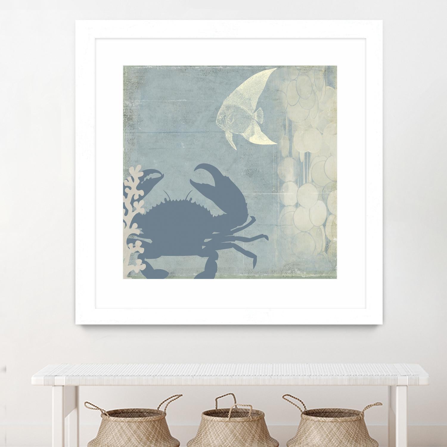 Ocean Life II by PI Studio on GIANT ART - beige nautical