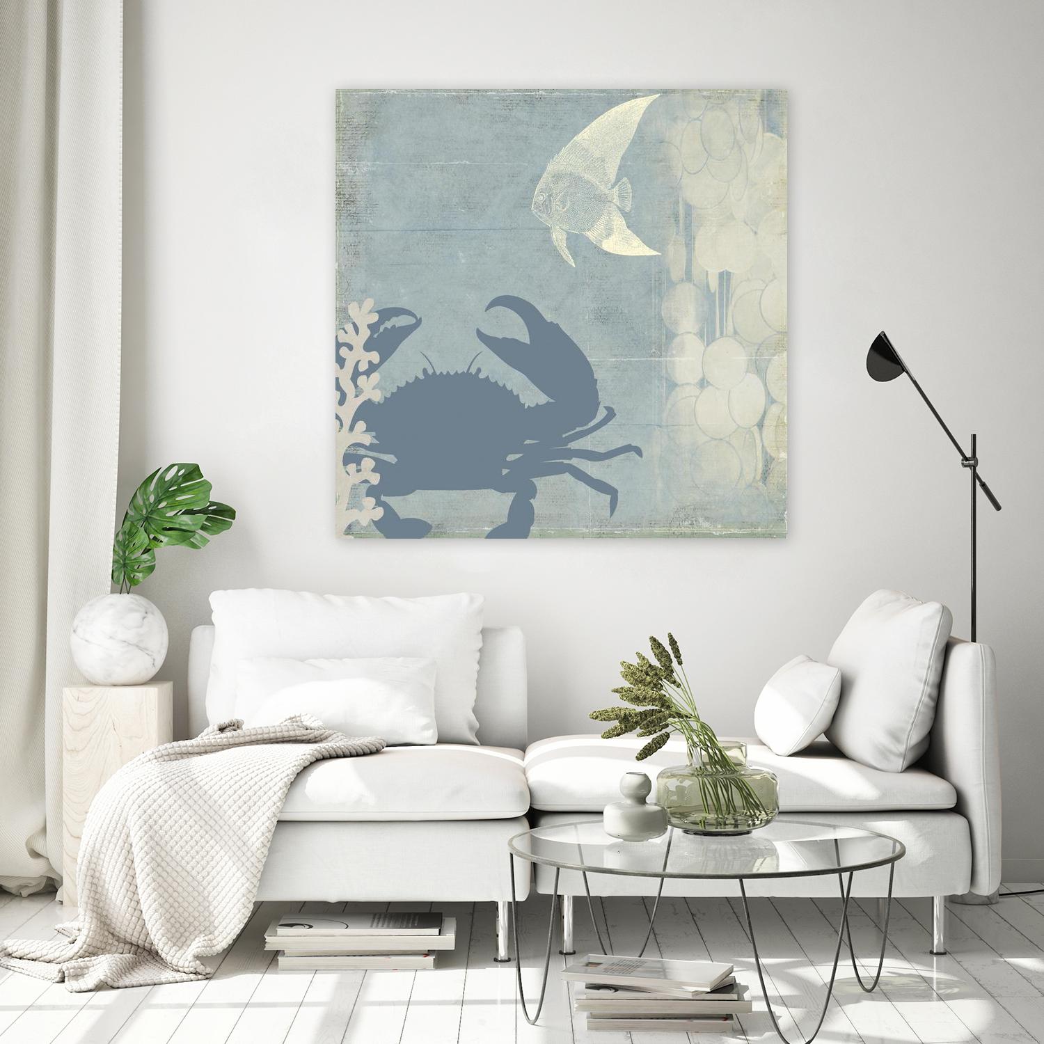 Ocean Life II by PI Studio on GIANT ART - beige nautical