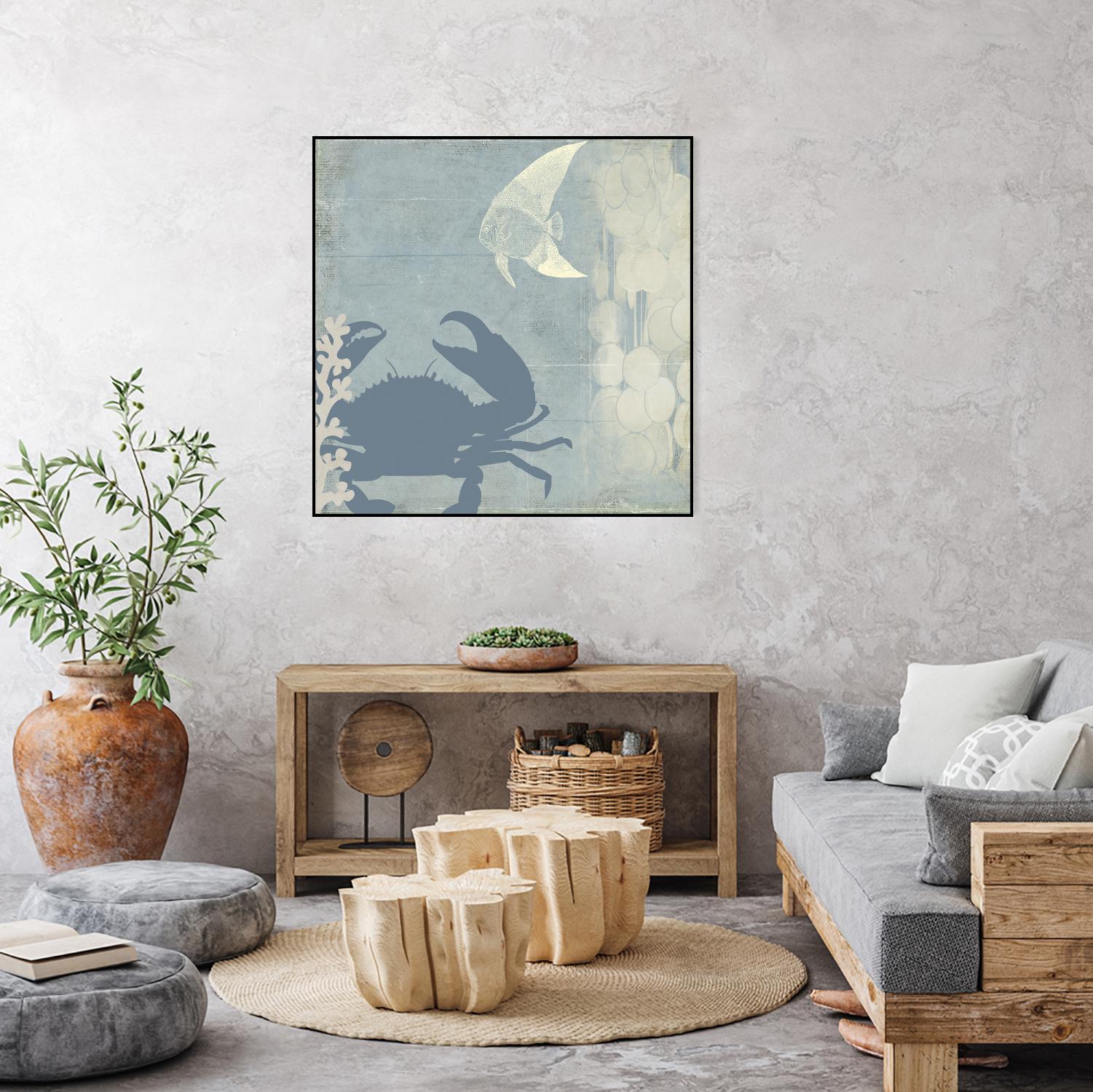 Ocean Life II by PI Studio on GIANT ART - beige nautical