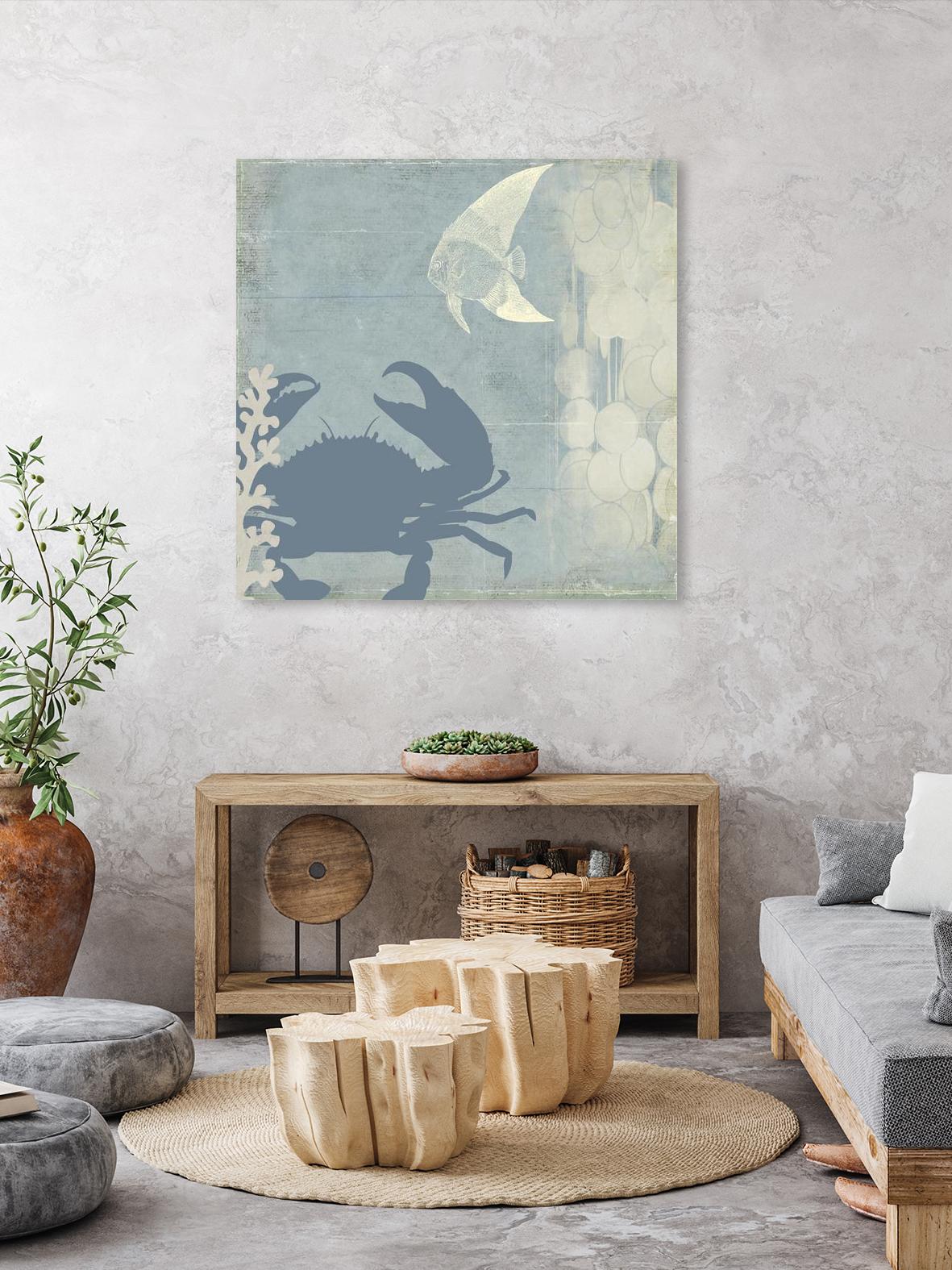 Ocean Life II by PI Studio on GIANT ART - beige nautical