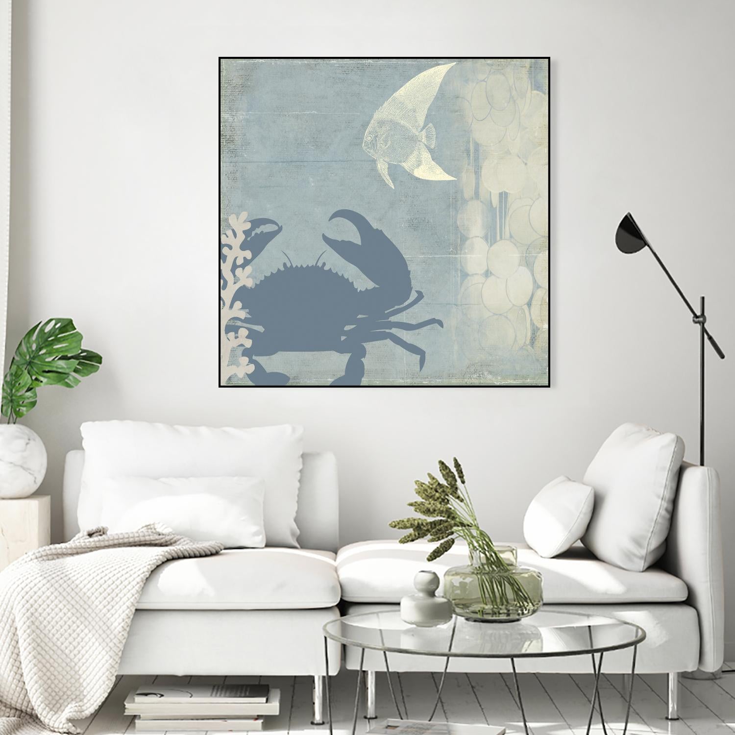 Ocean Life II by PI Studio on GIANT ART - beige nautical