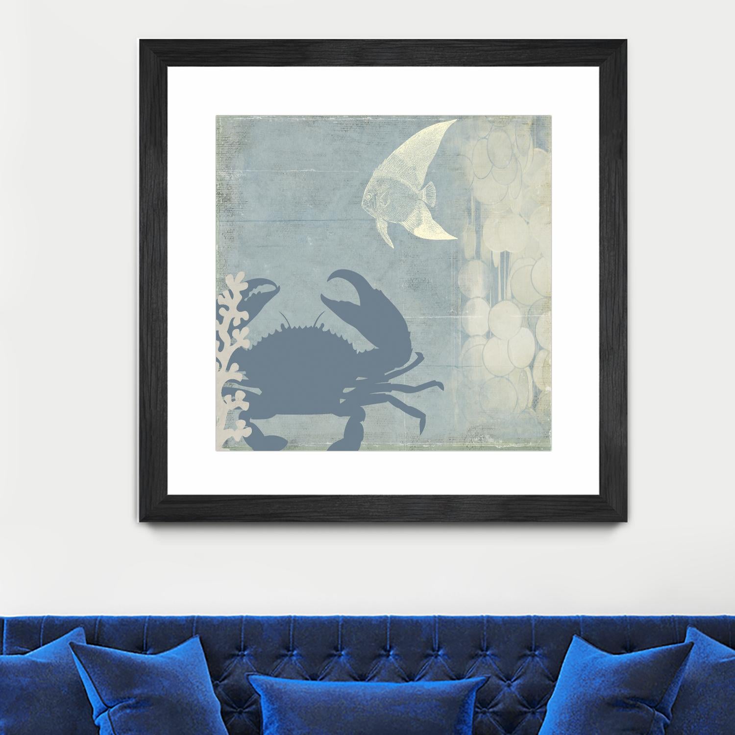 Ocean Life II by PI Studio on GIANT ART - beige nautical