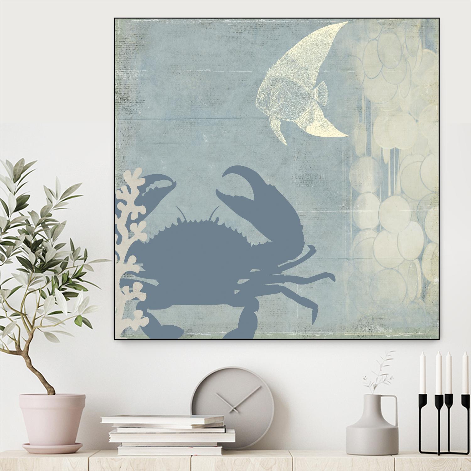 Ocean Life II by PI Studio on GIANT ART - beige nautical
