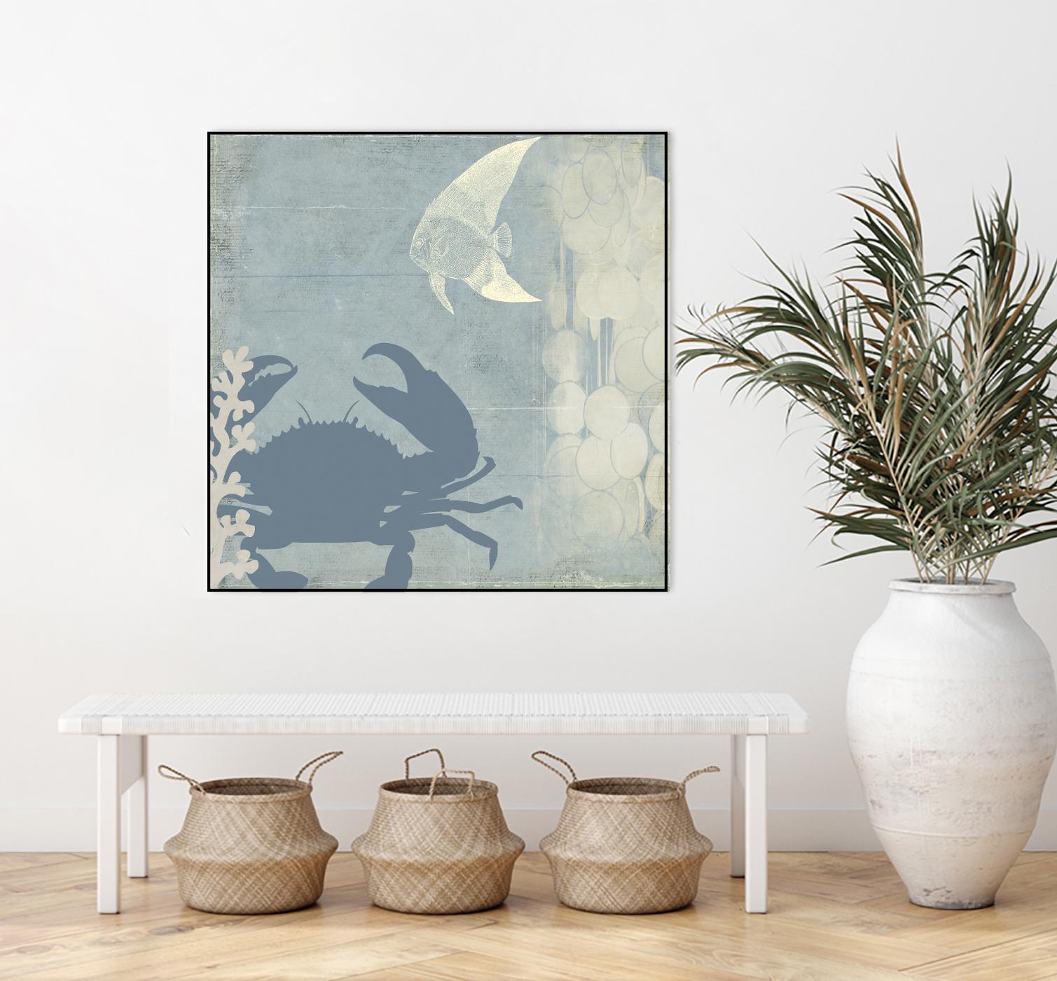 Ocean Life II by PI Studio on GIANT ART - beige nautical