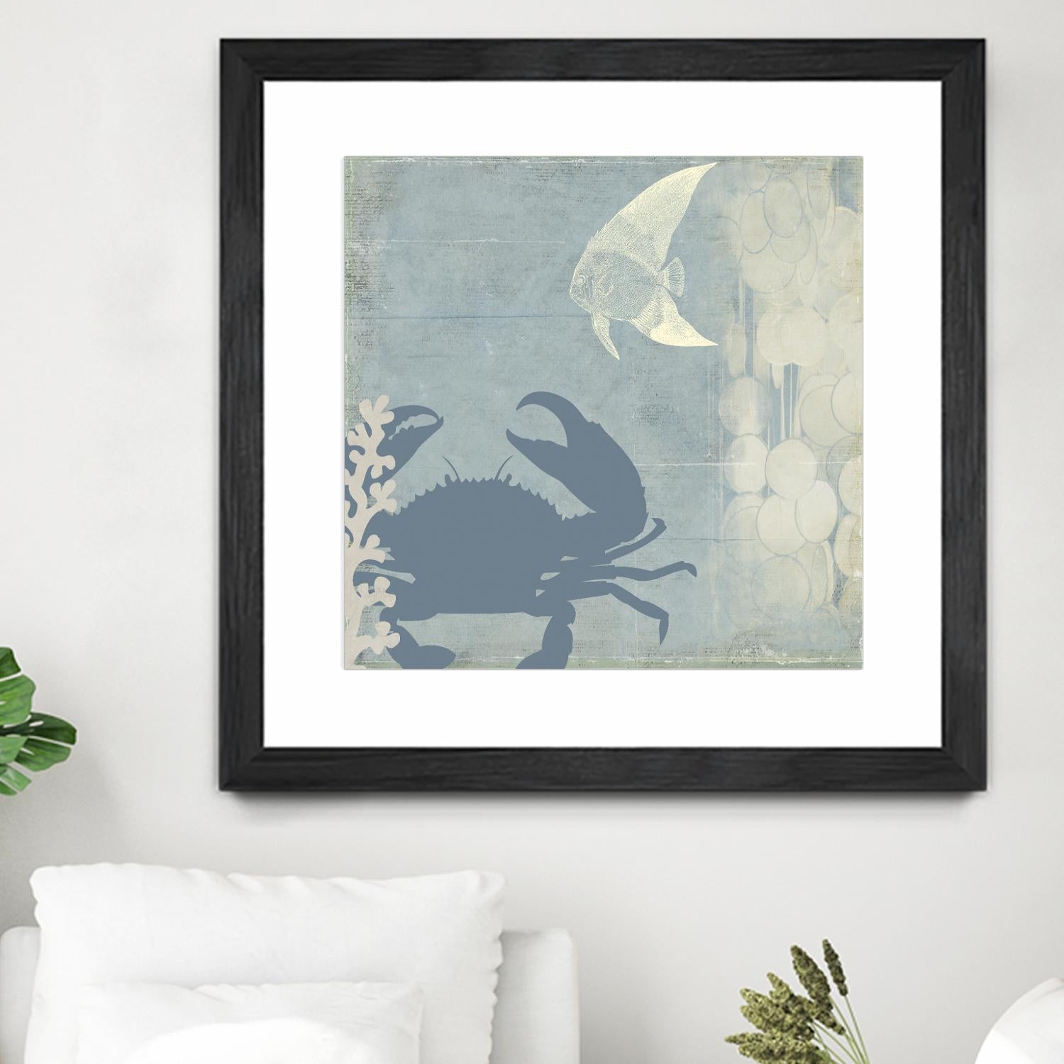 Ocean Life II by PI Studio on GIANT ART - beige nautical