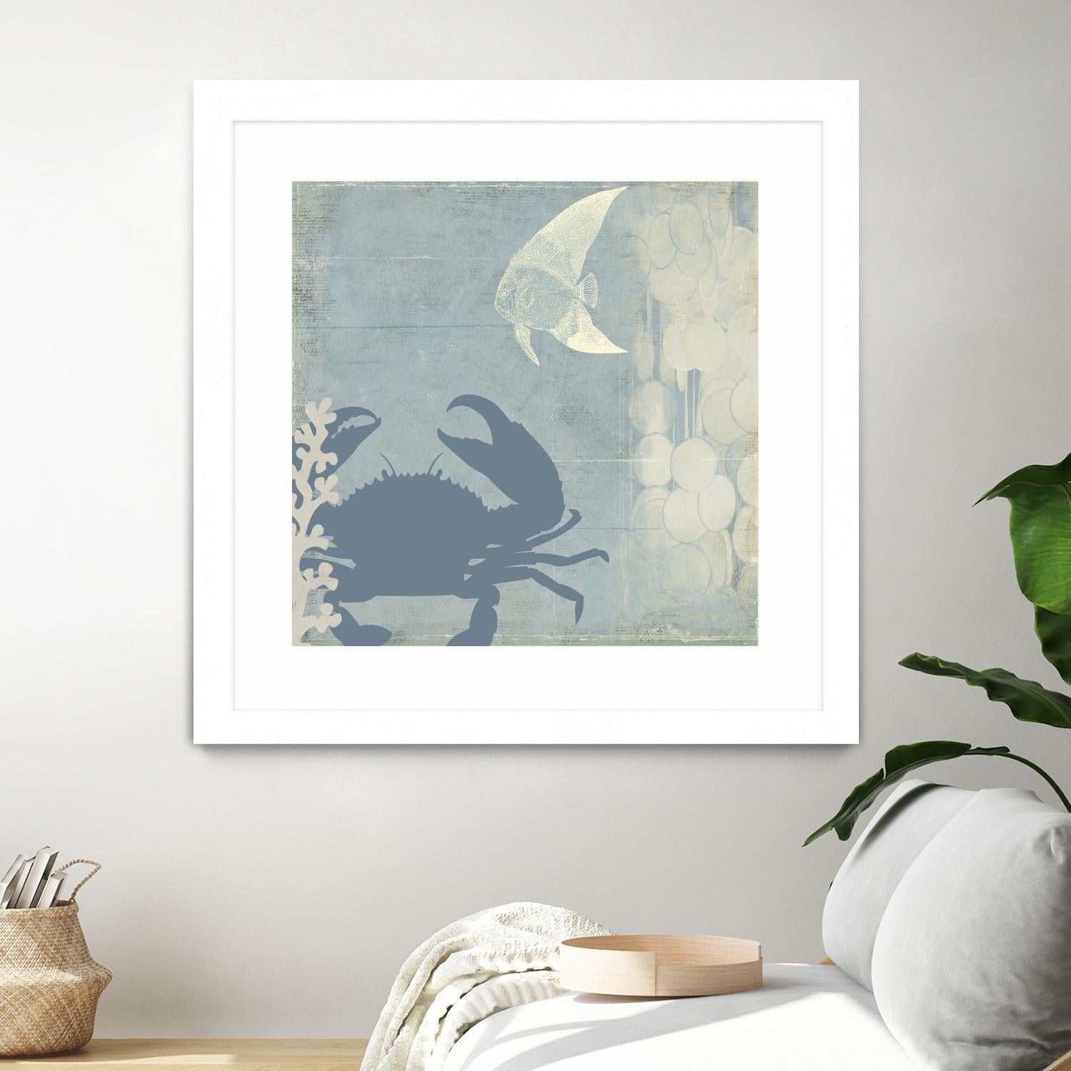 Ocean Life II by PI Studio on GIANT ART - beige nautical