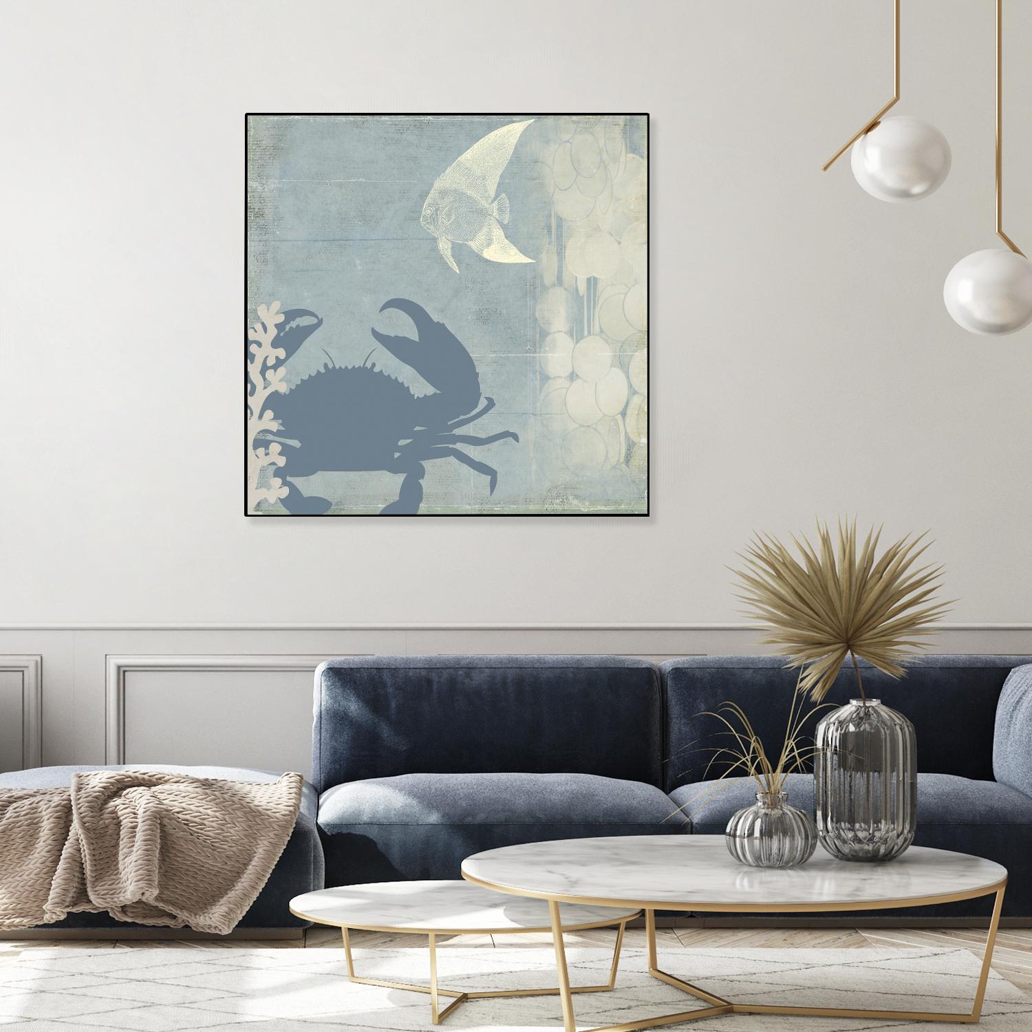 Ocean Life II by PI Studio on GIANT ART - beige nautical