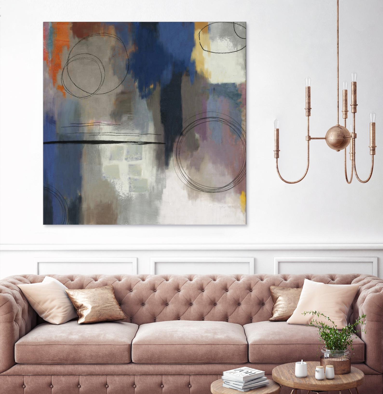 Indigo Touch II by PI Studio on GIANT ART - blue abstract