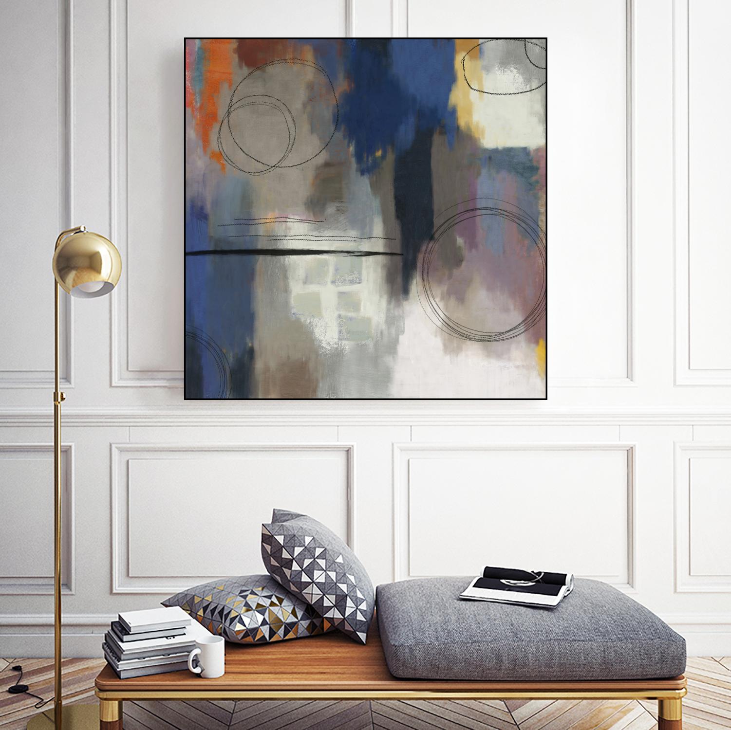 Indigo Touch II by PI Studio on GIANT ART - blue abstract