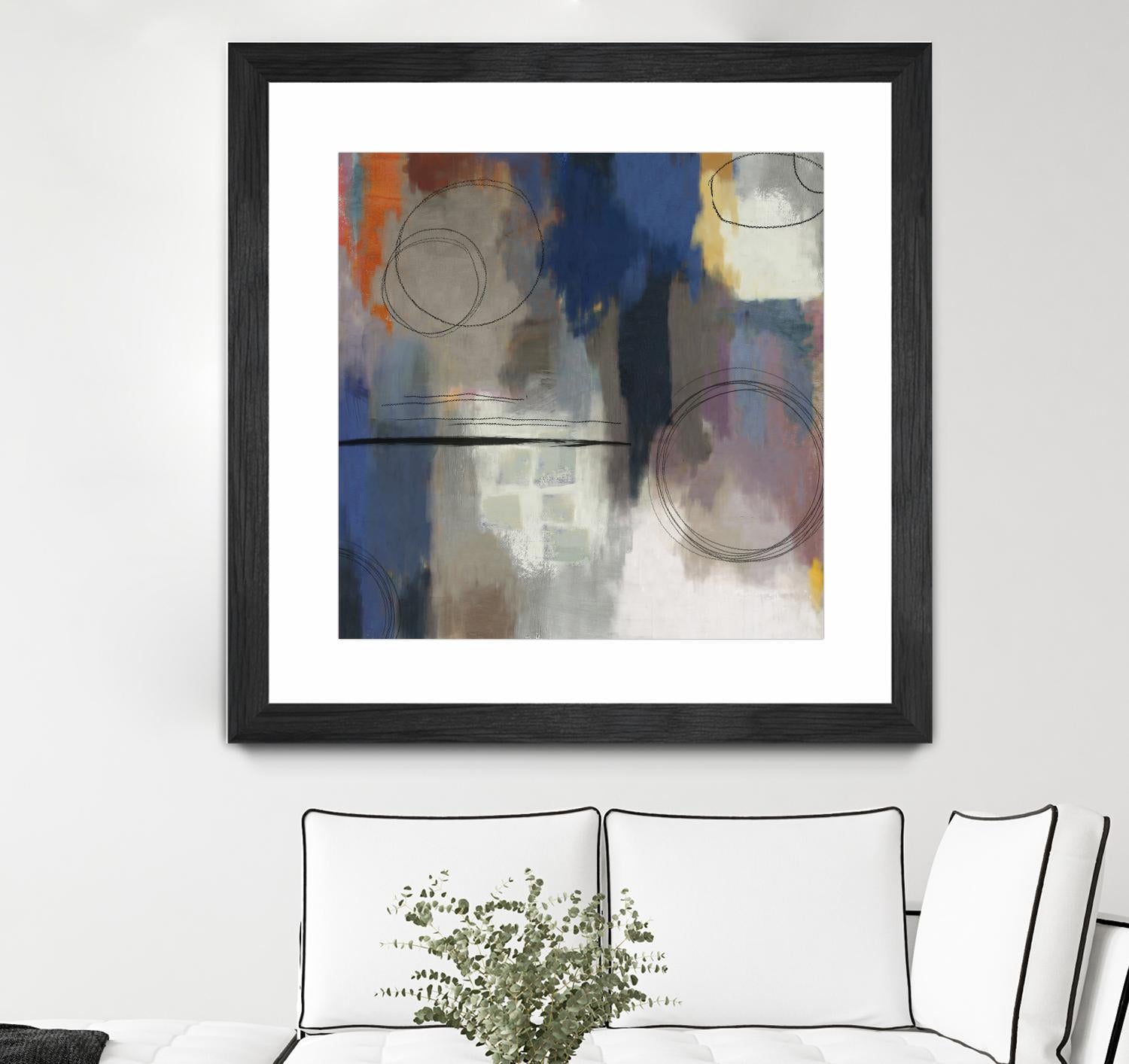 Indigo Touch II by PI Studio on GIANT ART - blue abstract