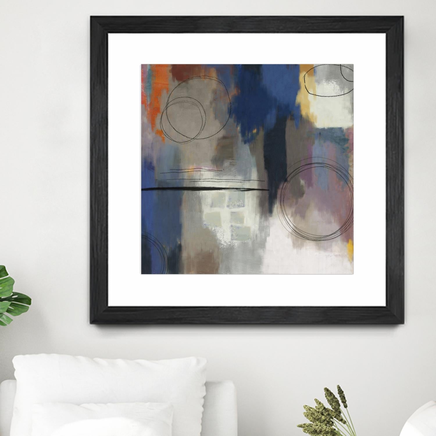 Indigo Touch II by PI Studio on GIANT ART - blue abstract