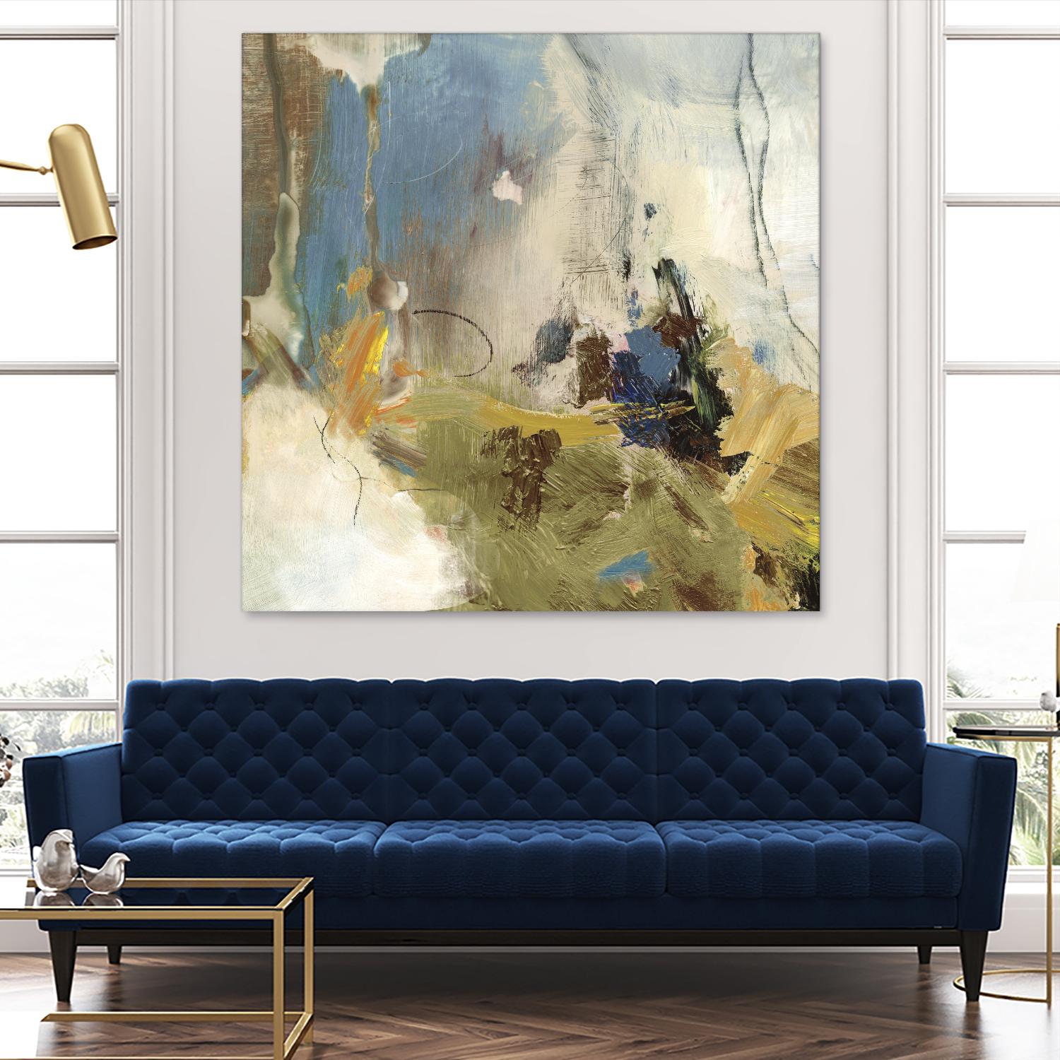 Crashing Waves I by PI Studio on GIANT ART - blue abstract