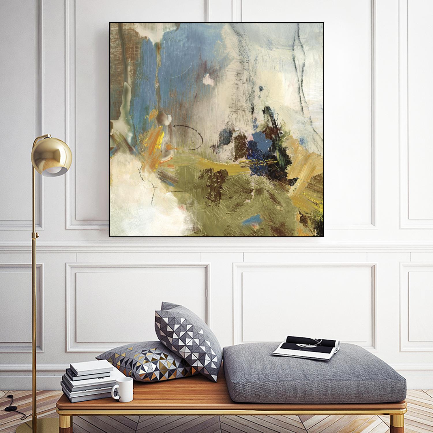 Crashing Waves I by PI Studio on GIANT ART - blue abstract