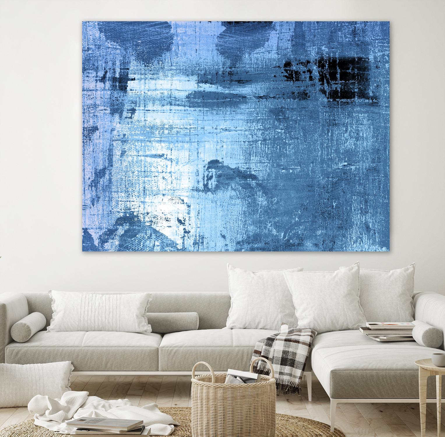 Bleu by PI Studio on GIANT ART - black abstract