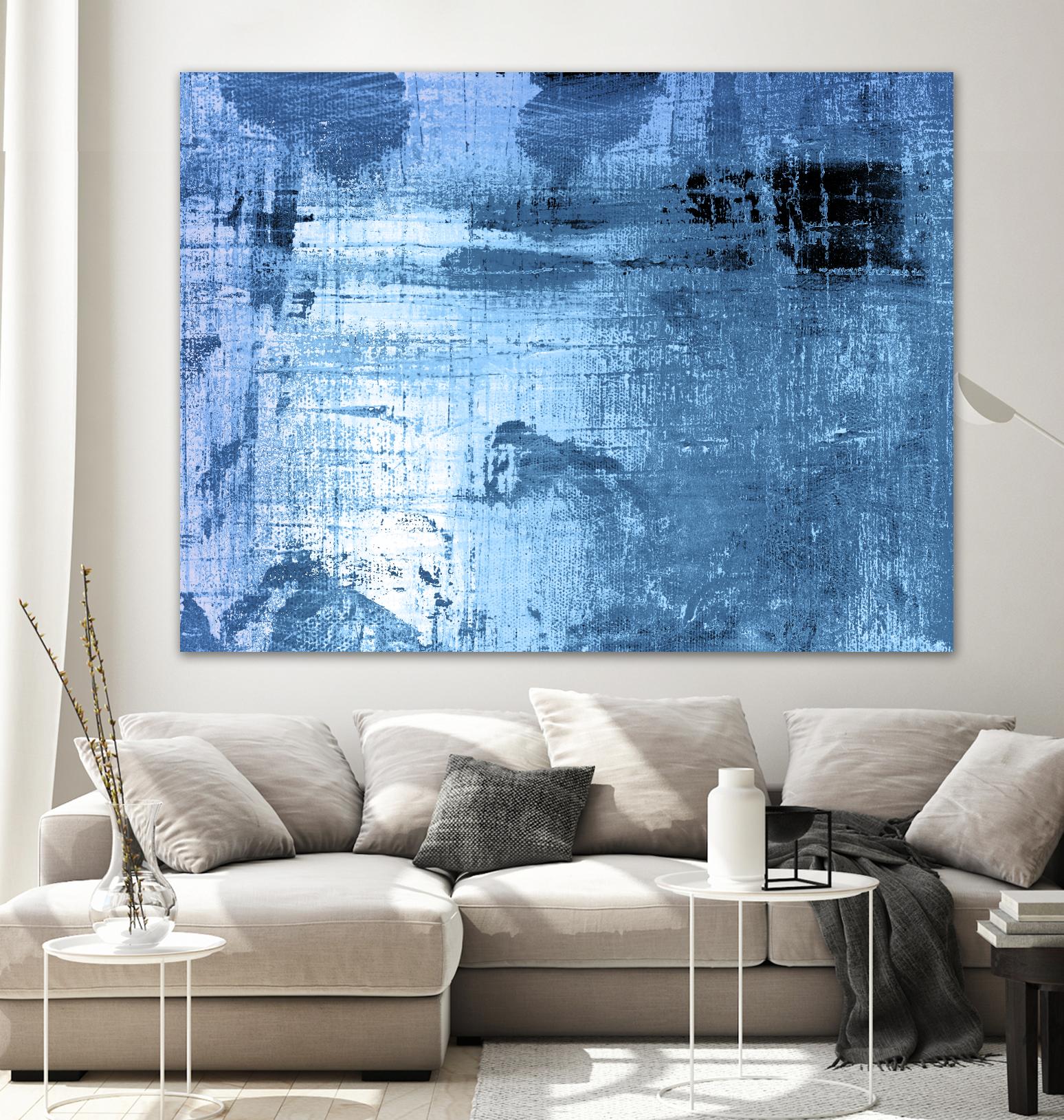 Bleu by PI Studio on GIANT ART - black abstract