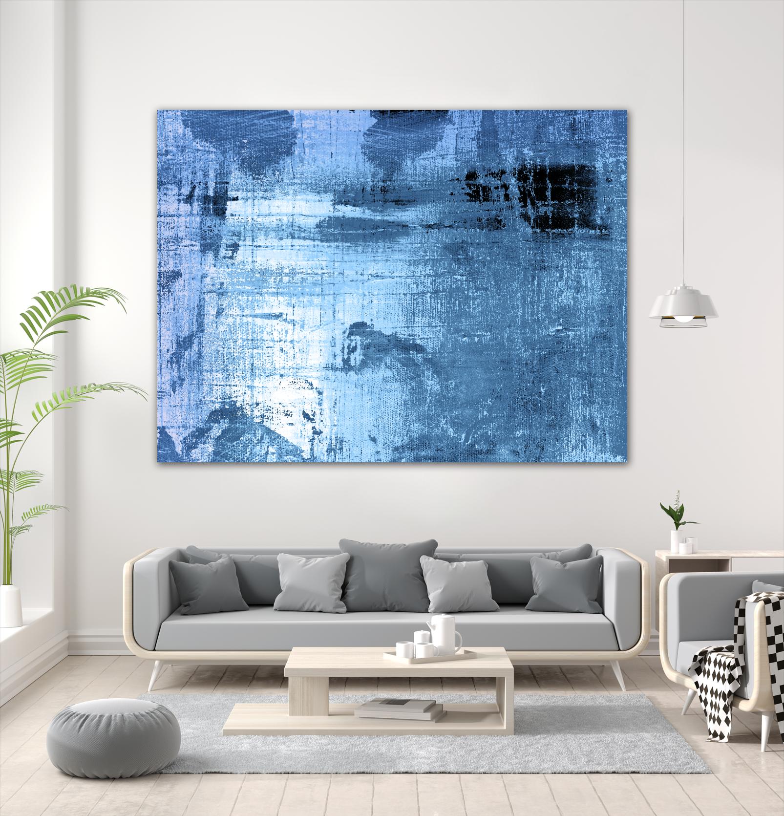 Bleu by PI Studio on GIANT ART - black abstract