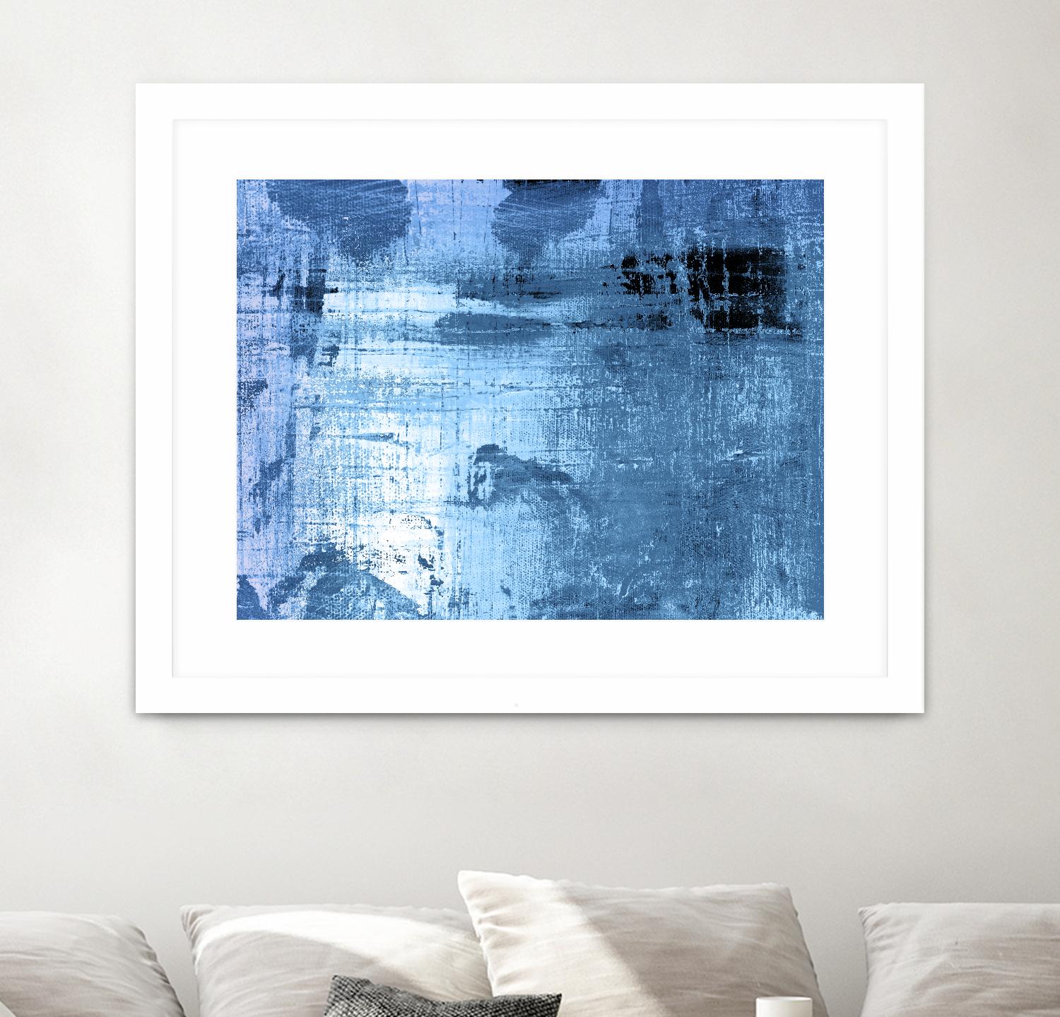 Bleu by PI Studio on GIANT ART - black abstract