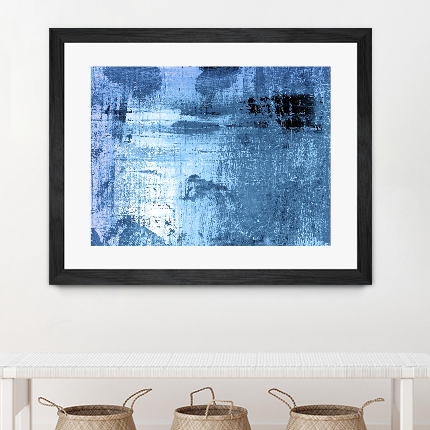 Bleu by PI Studio on GIANT ART - black abstract