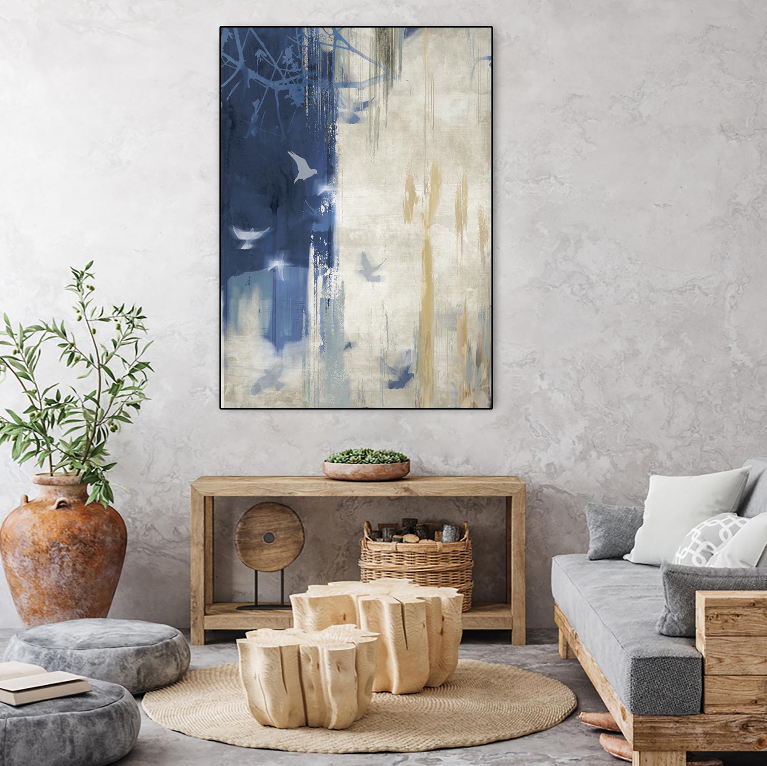 Unquiet Stone I by PI Studio on GIANT ART - white abstract