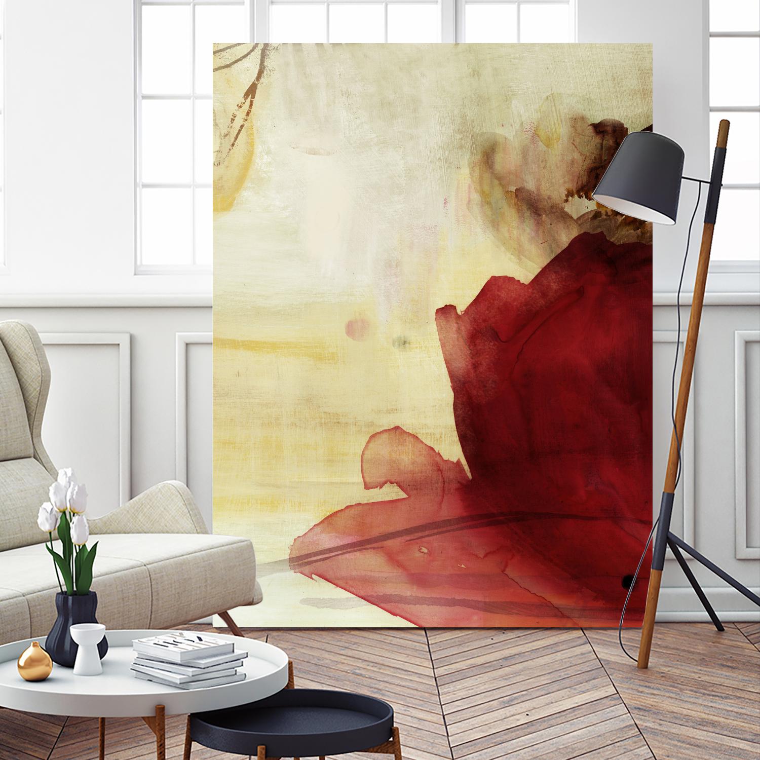 Georgia I by PI Studio on GIANT ART - red floral