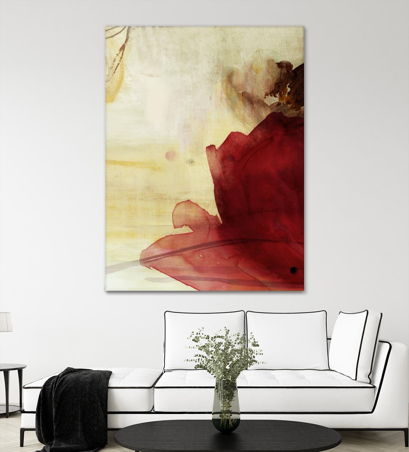 Georgia I by PI Studio on GIANT ART - red floral