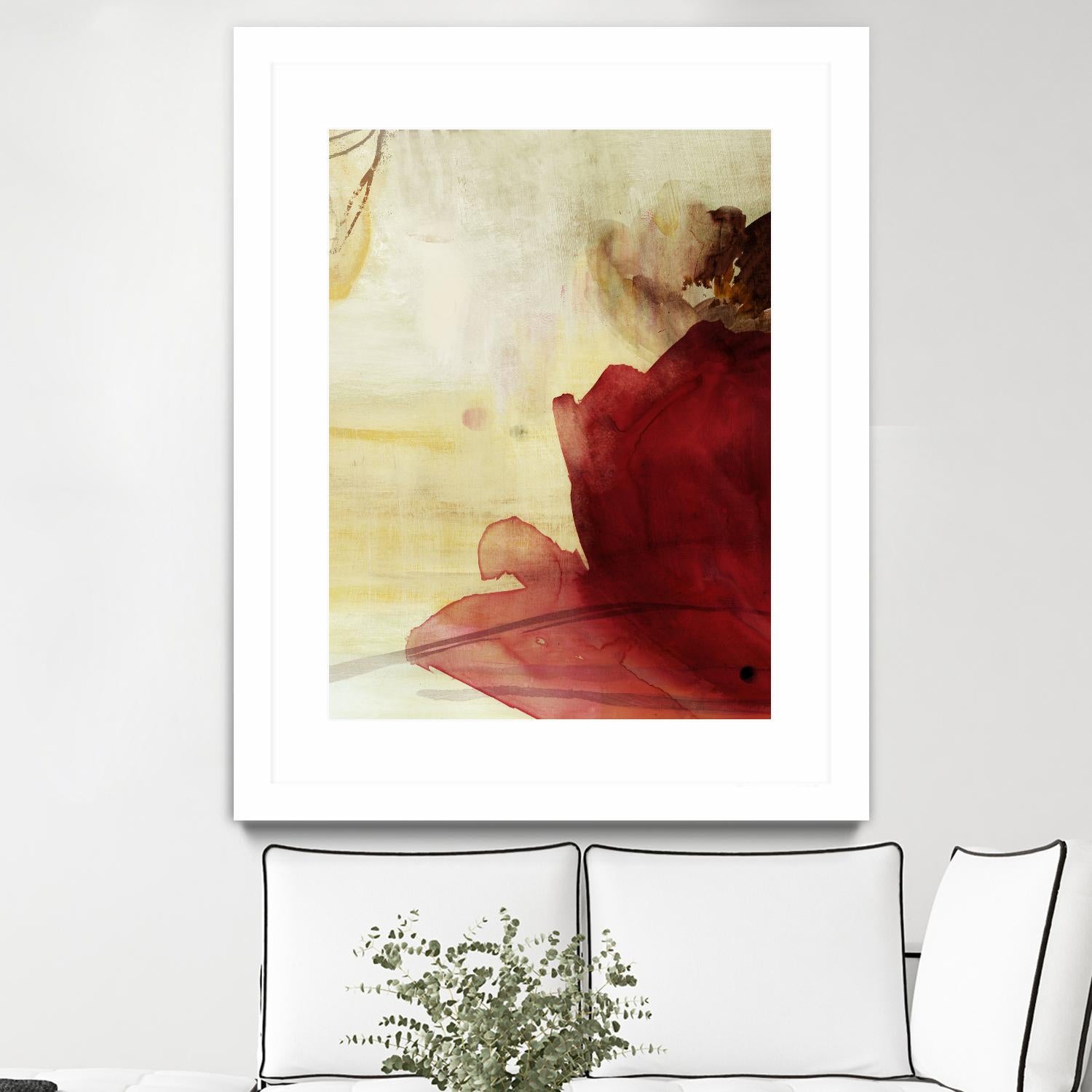 Georgia I by PI Studio on GIANT ART - red floral