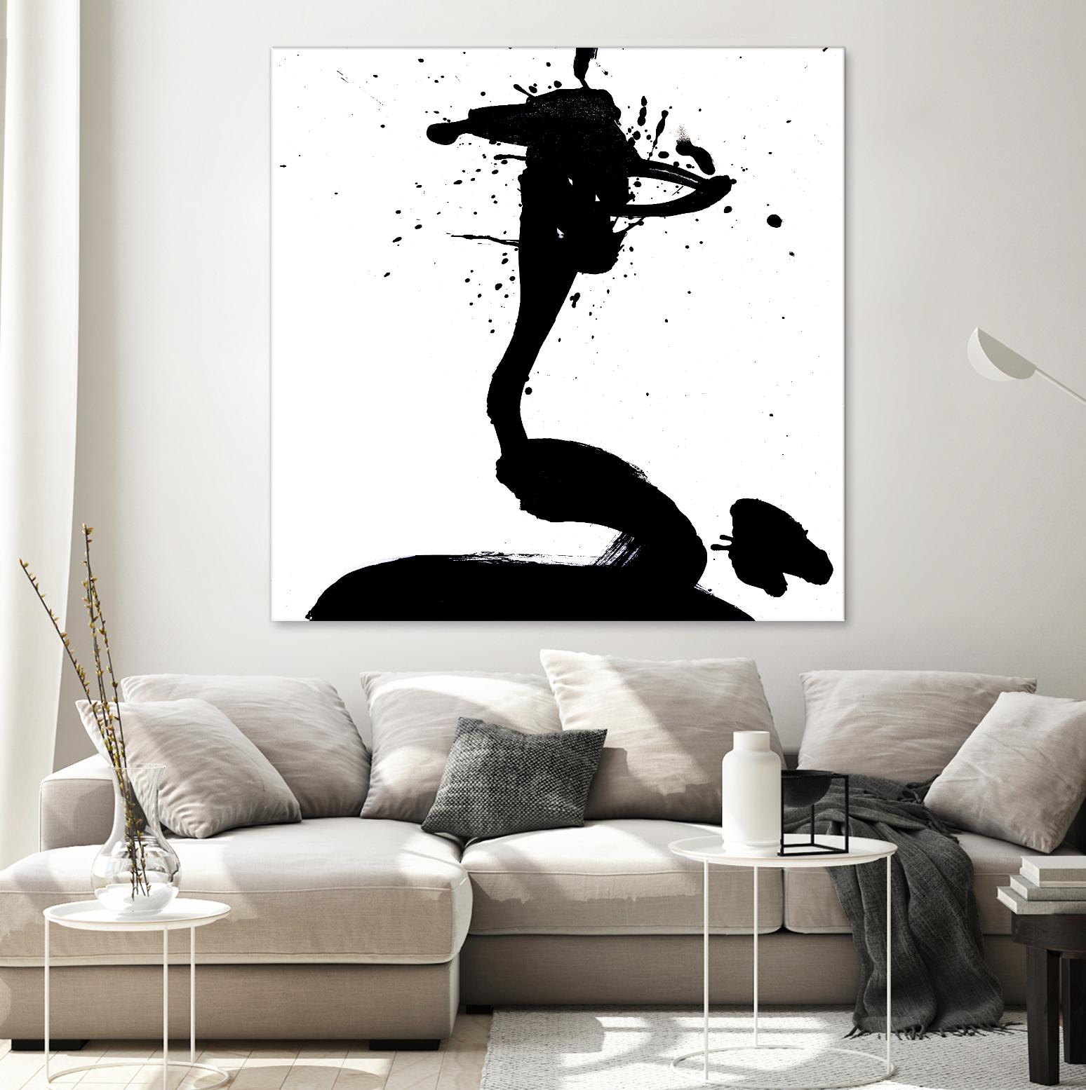 Ink Blot I by PI Studio on GIANT ART - white abstract