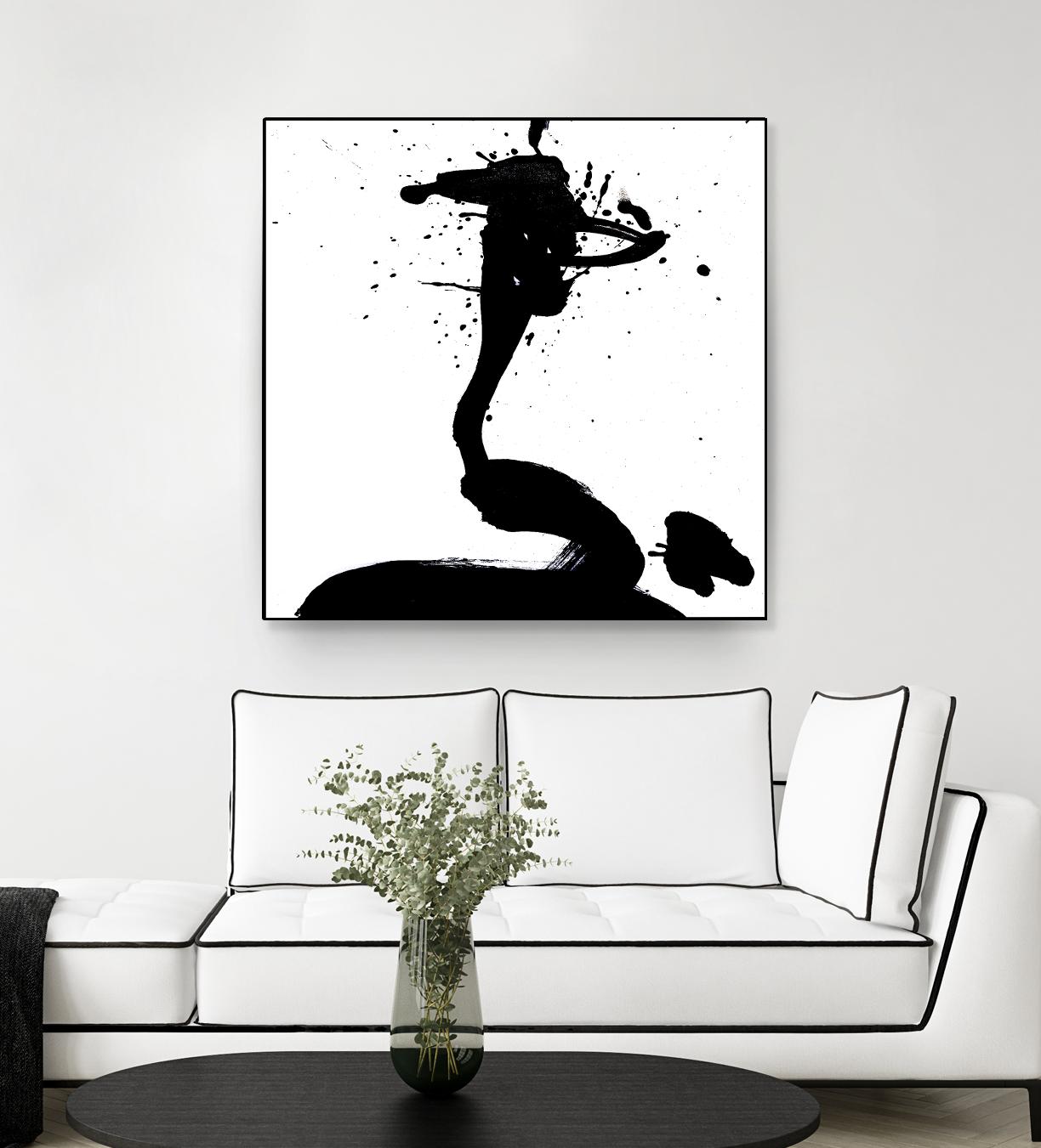 Ink Blot I by PI Studio on GIANT ART - white abstract