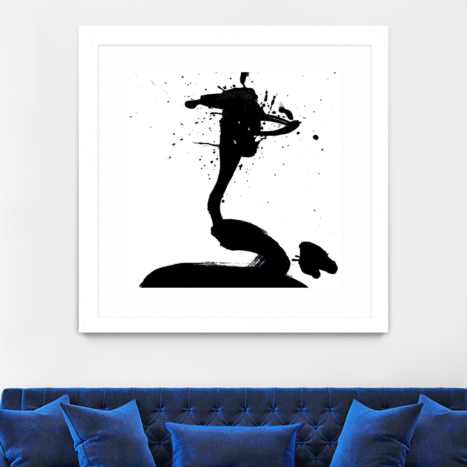 Ink Blot I by PI Studio on GIANT ART - white abstract