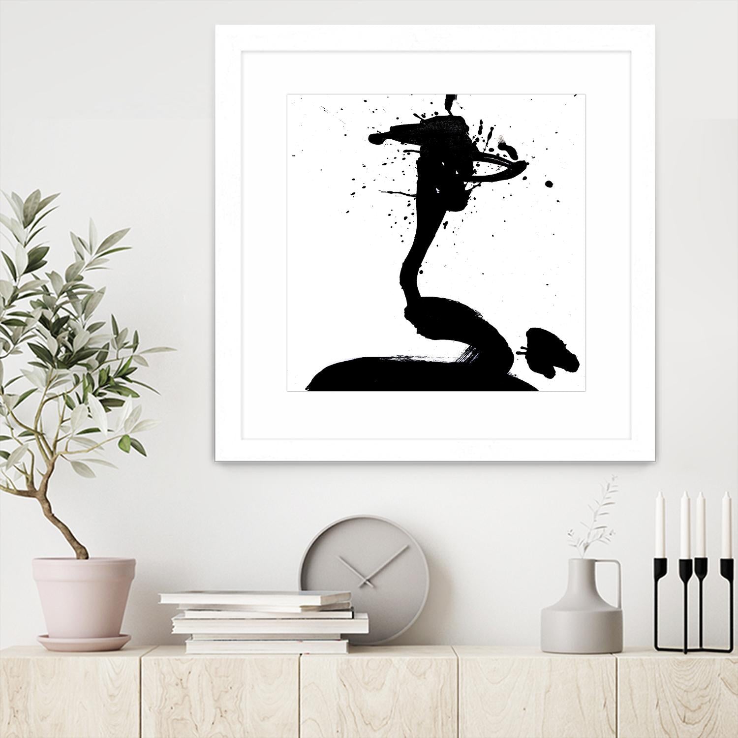 Ink Blot I by PI Studio on GIANT ART - white abstract