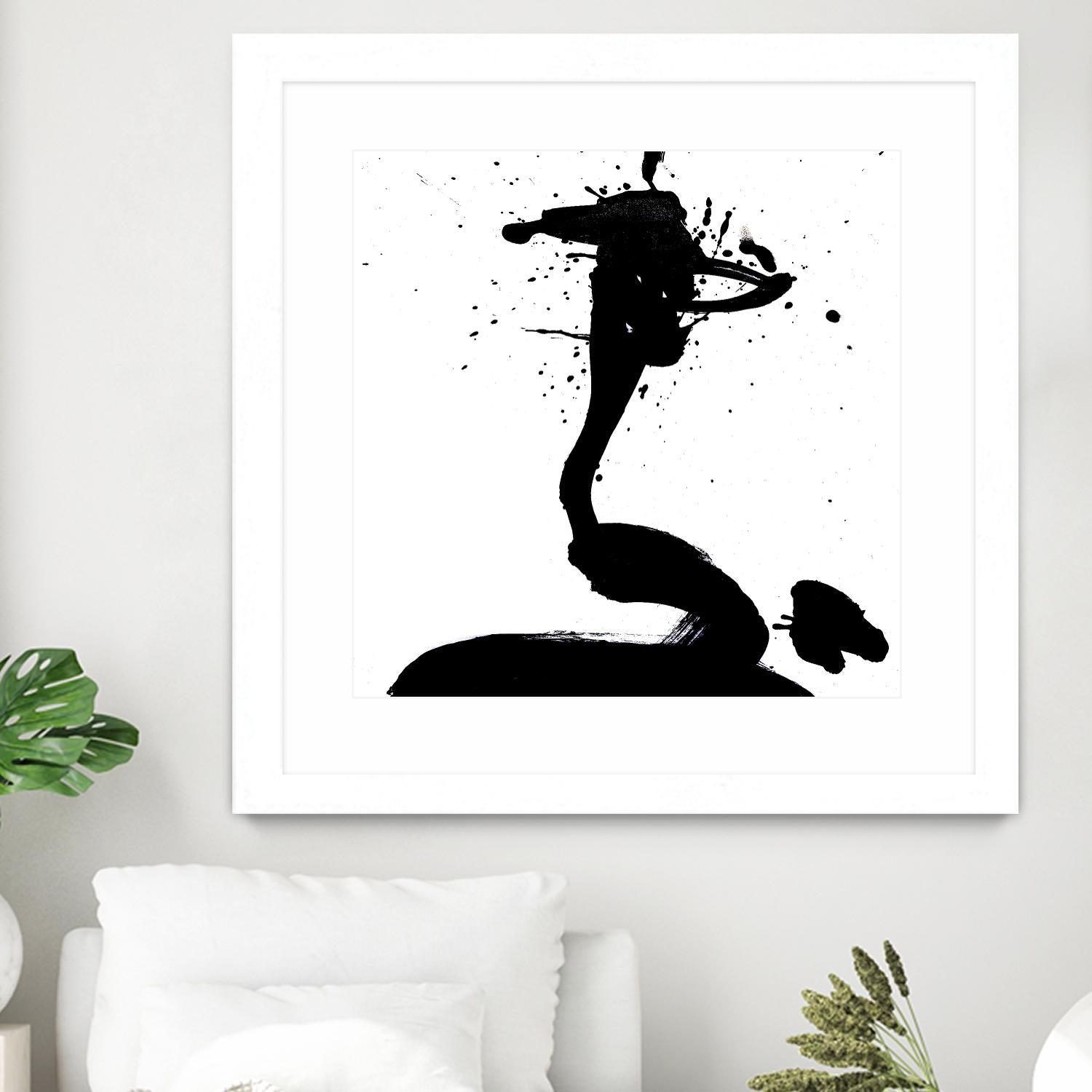 Ink Blot I by PI Studio on GIANT ART - white abstract