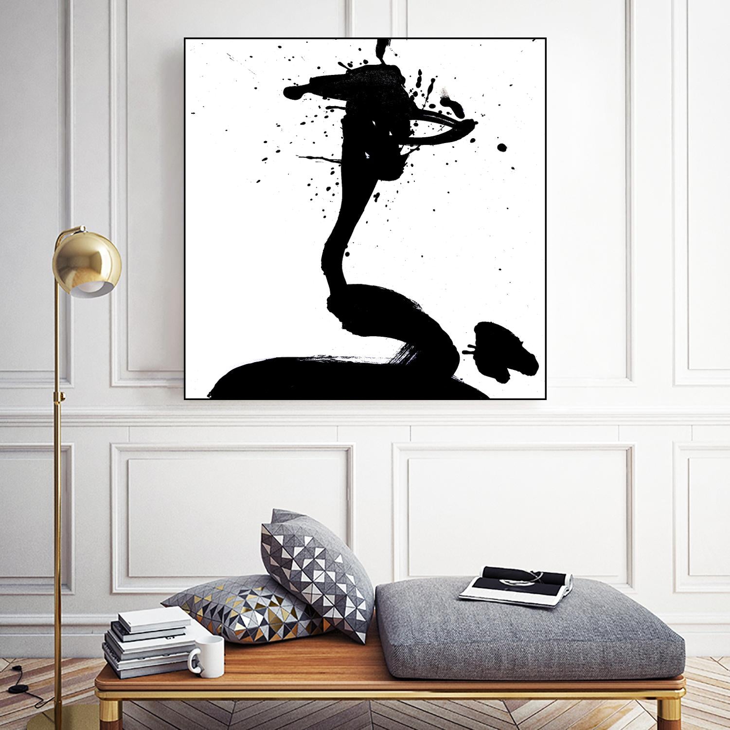 Ink Blot I by PI Studio on GIANT ART - white abstract