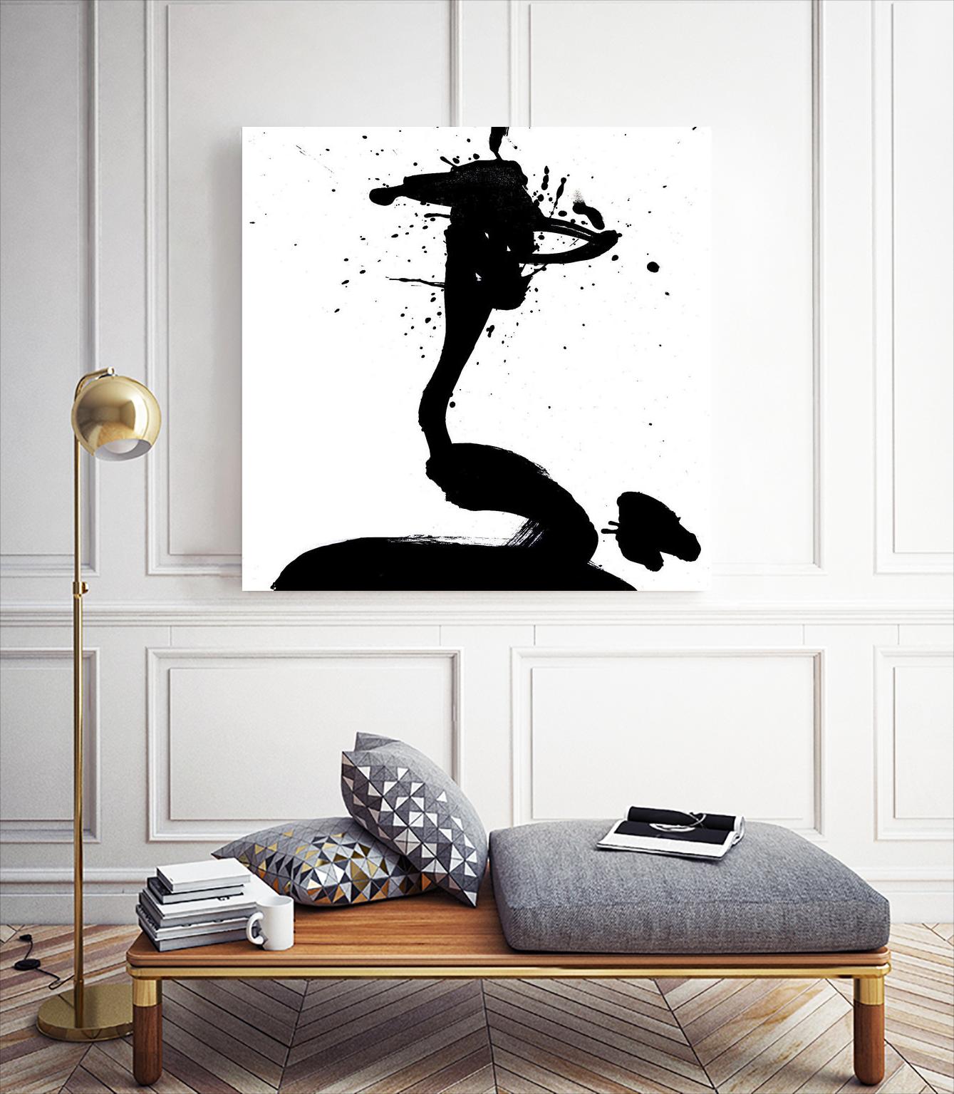 Ink Blot I by PI Studio on GIANT ART - white abstract