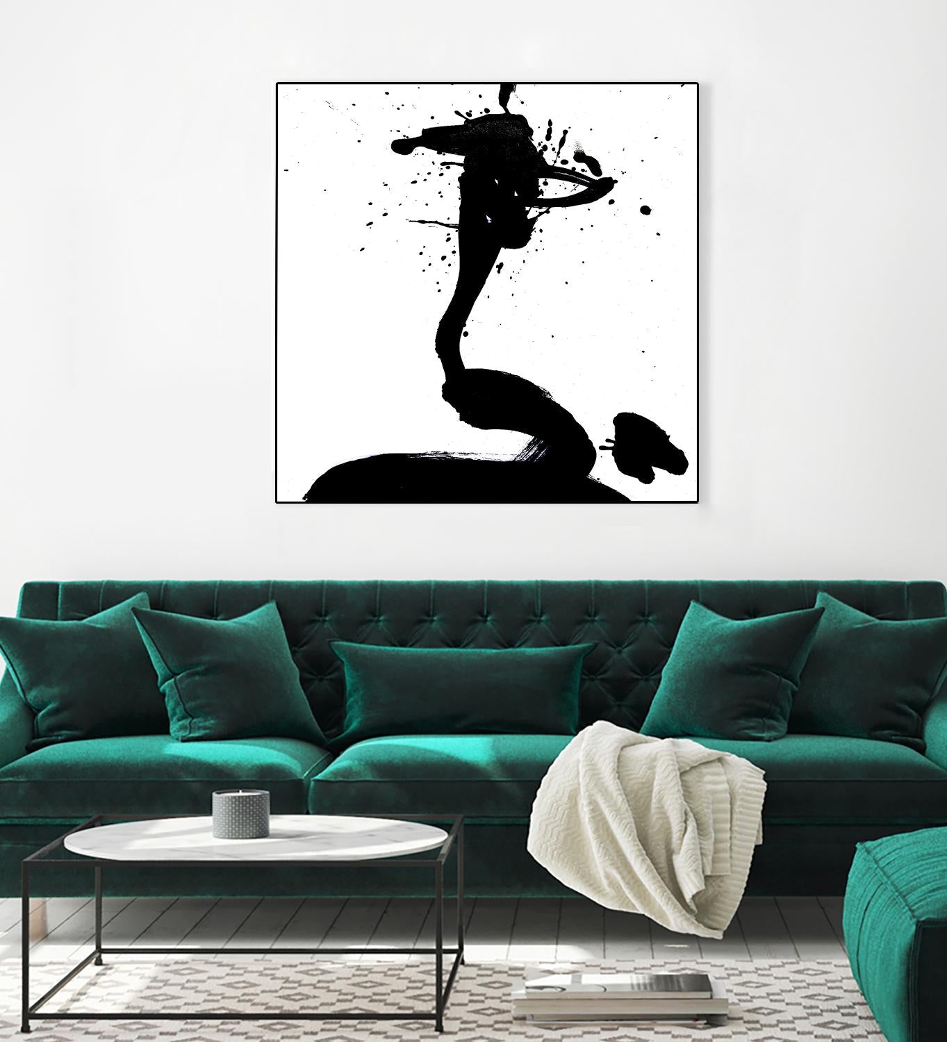 Ink Blot I by PI Studio on GIANT ART - white abstract